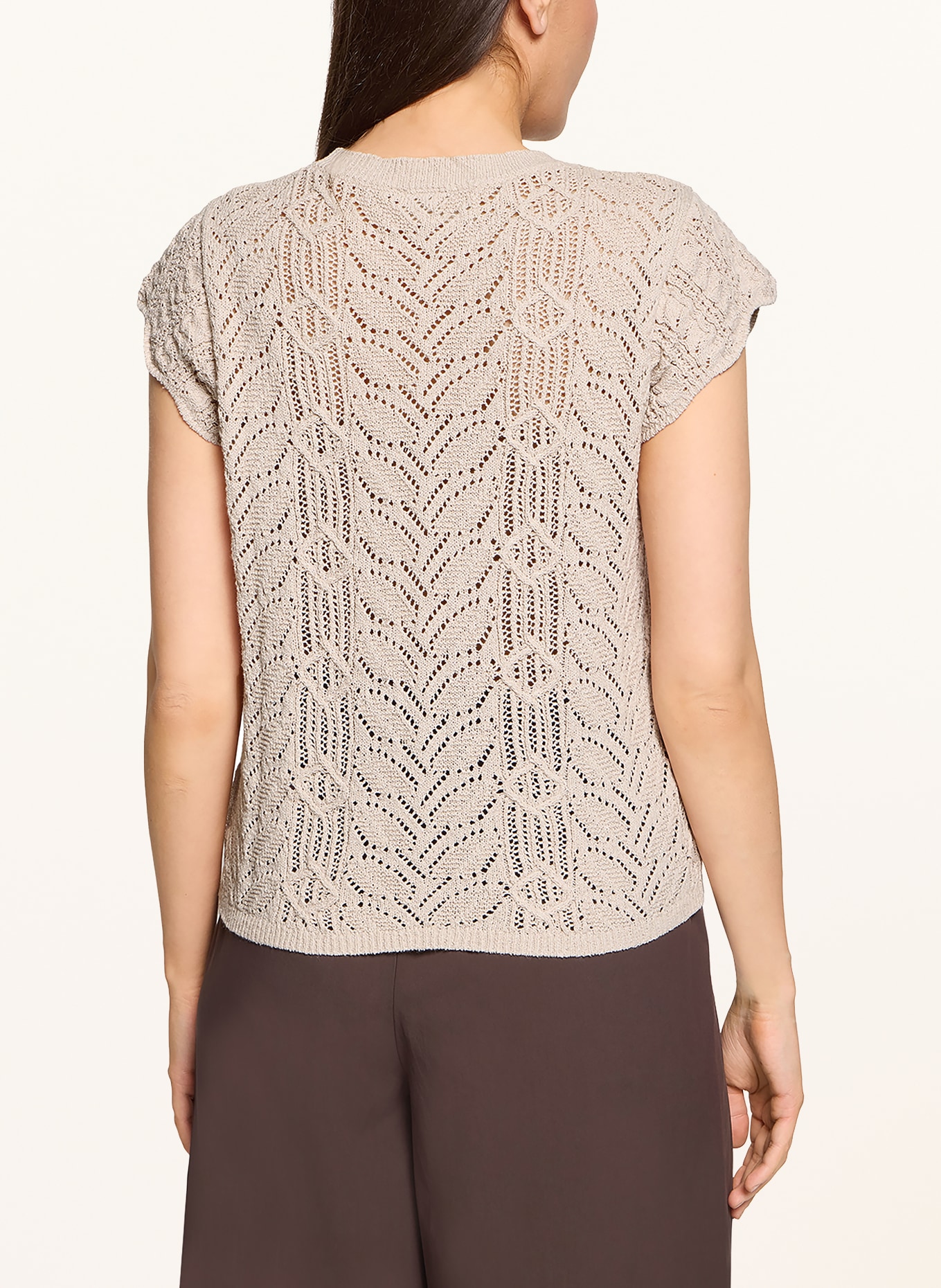 CARTOON Gebreid shirt: BEIGE