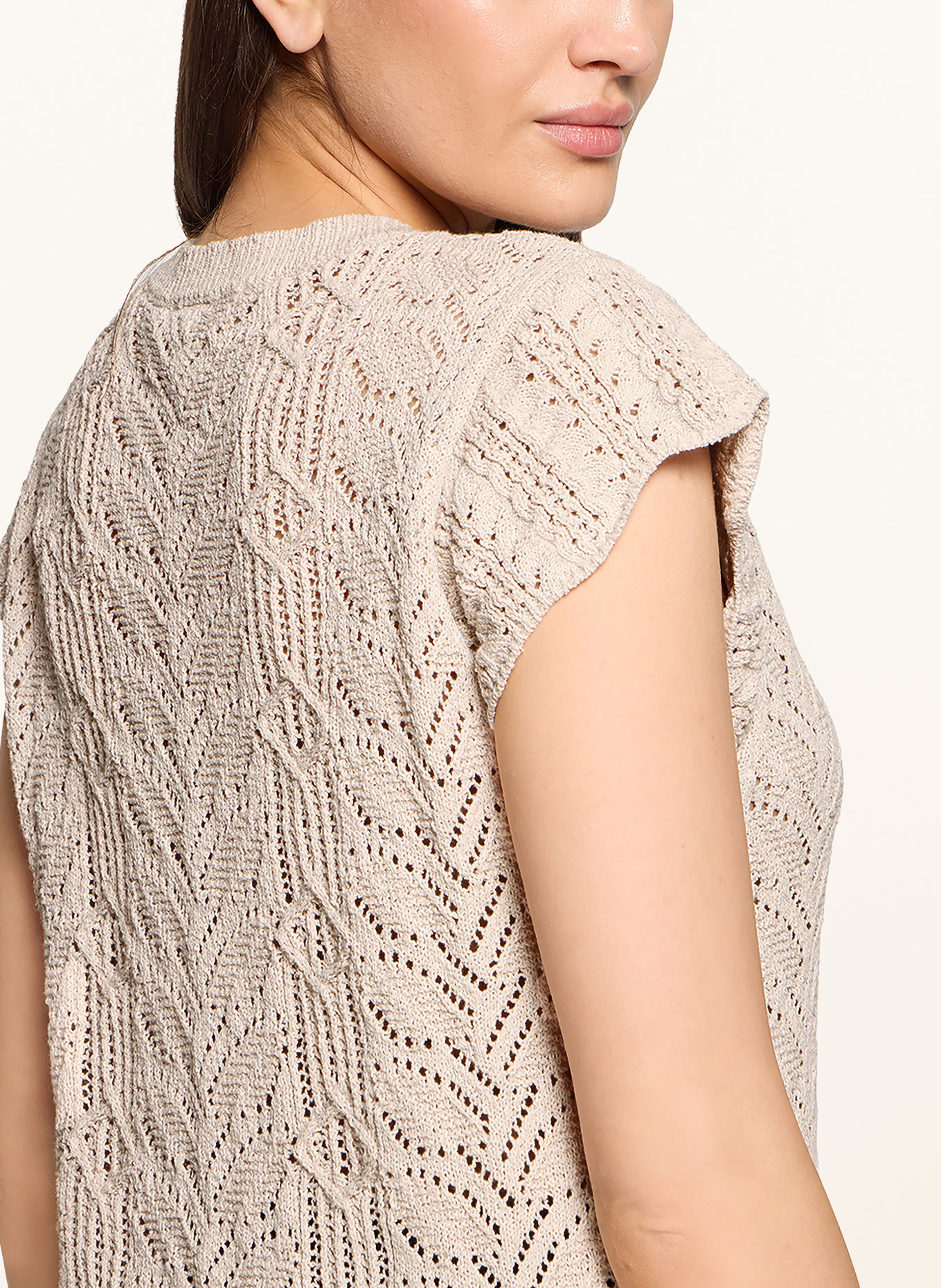 CARTOON Gebreid shirt: BEIGE