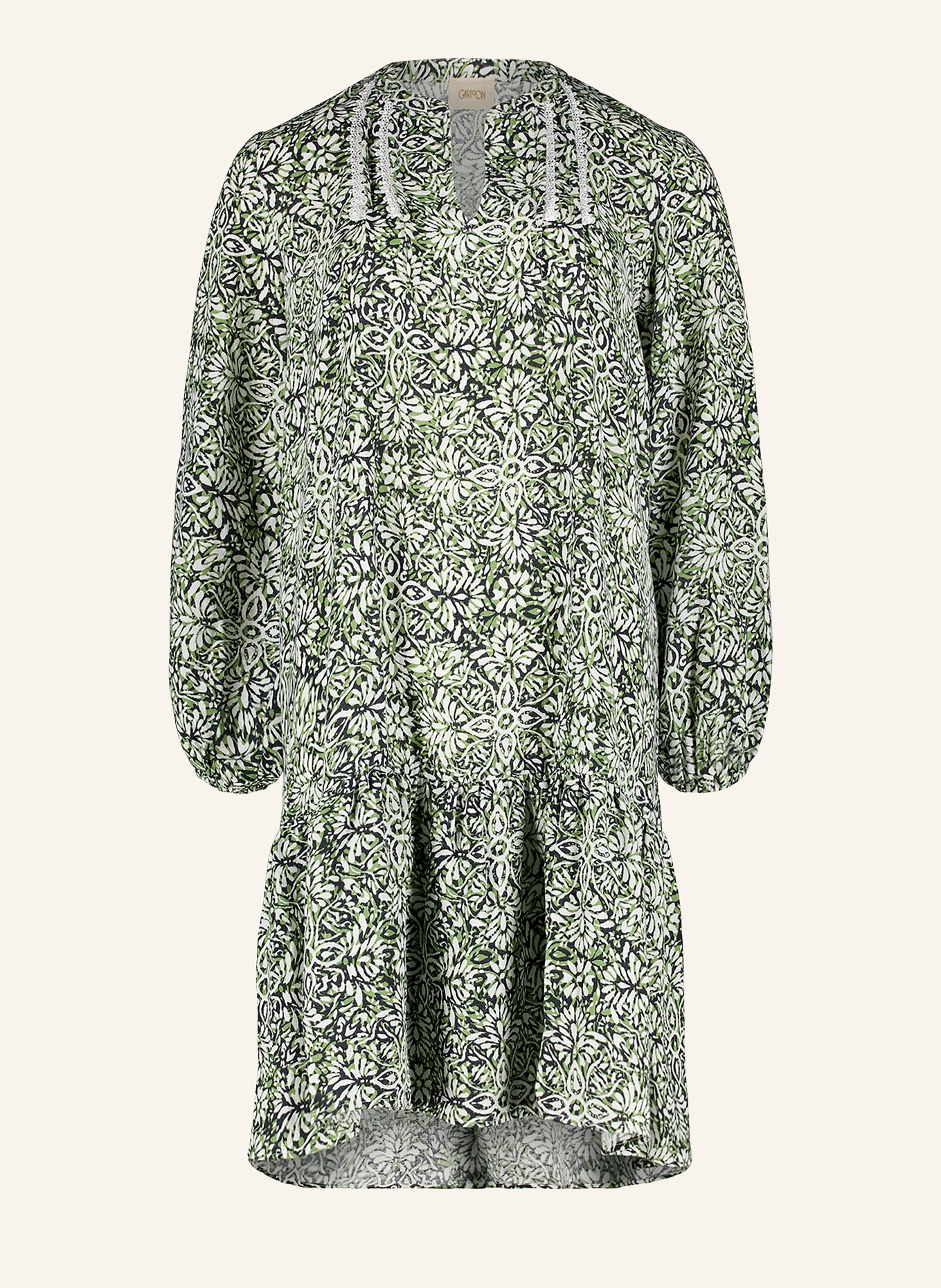 CARTOON Kleid: GRÜN / WEISS / SCHWARZ