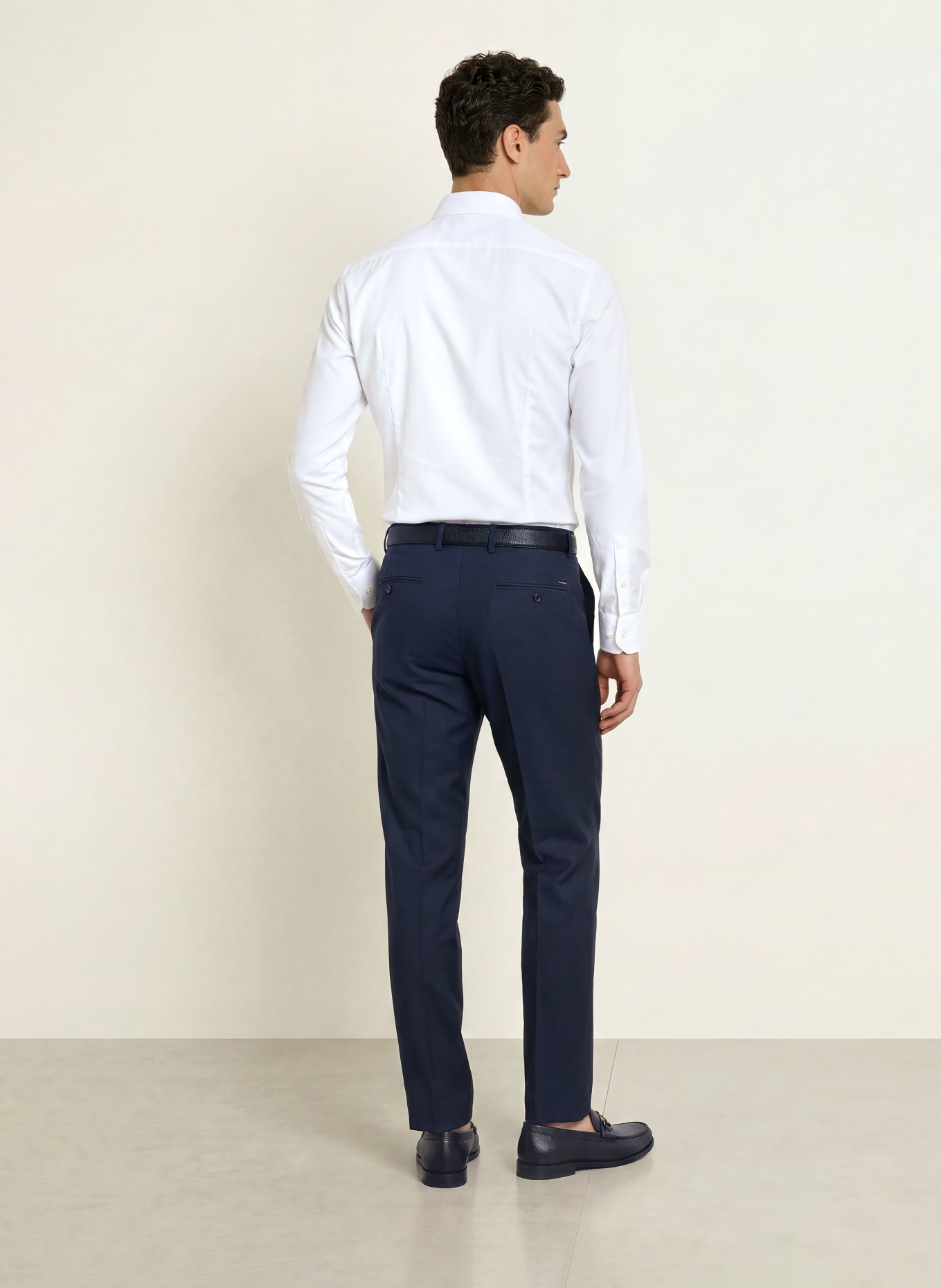 BOSS Chemise HANK coupe ajustée: BLANC