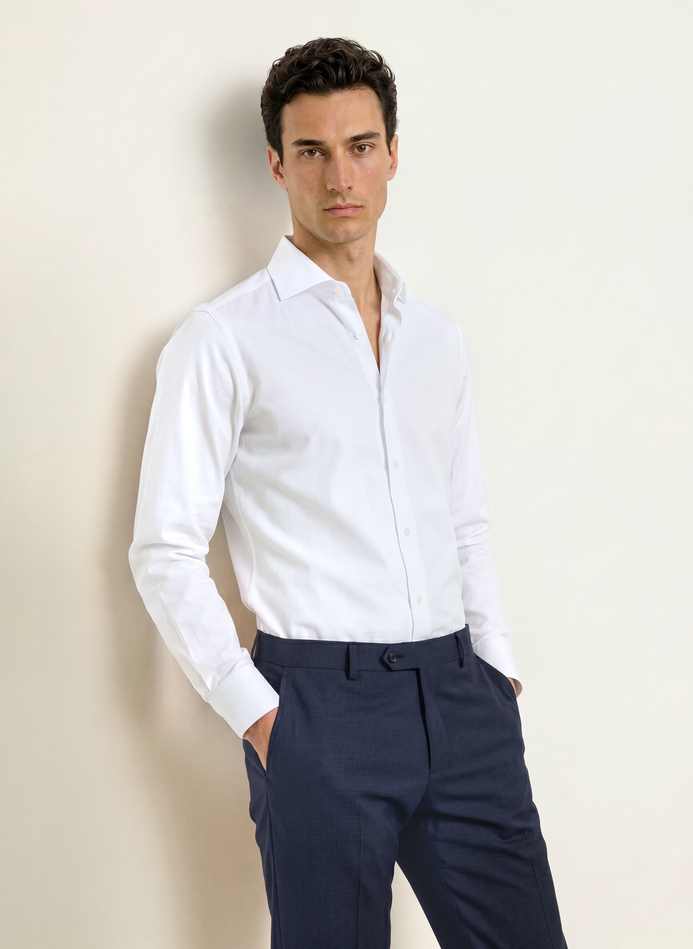 BOSS Chemise HANK coupe ajustée: BLANC
