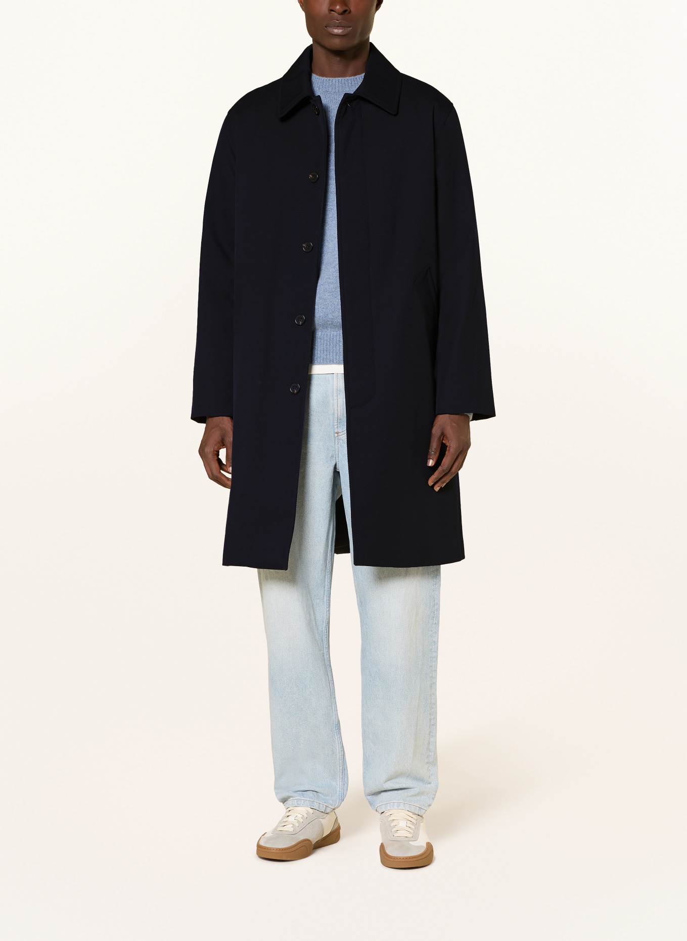 A.P.C. Płaszcz typu blezer MAC HUGO: GRANATOWY