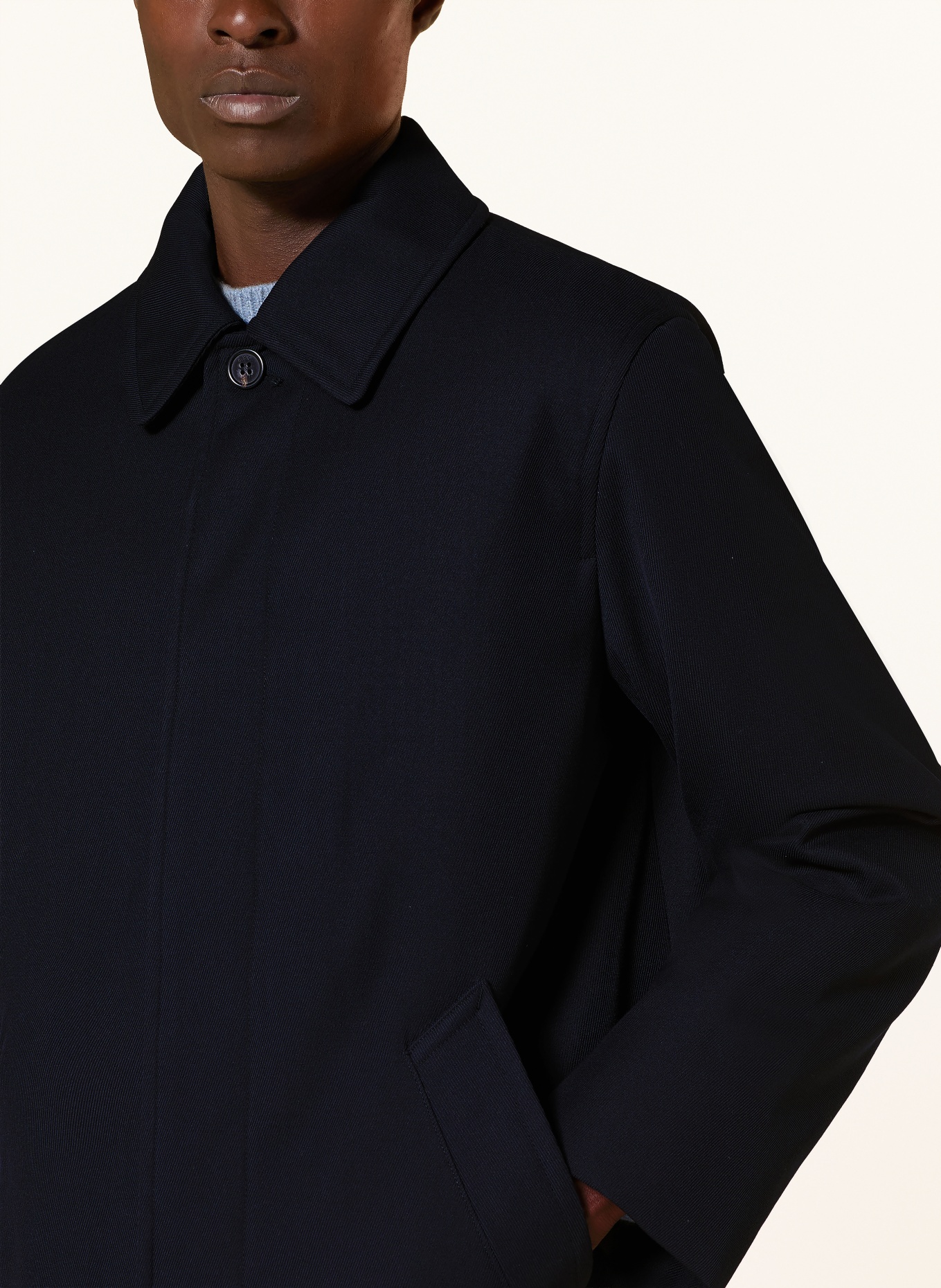 A.P.C. Płaszcz typu blezer MAC HUGO: GRANATOWY