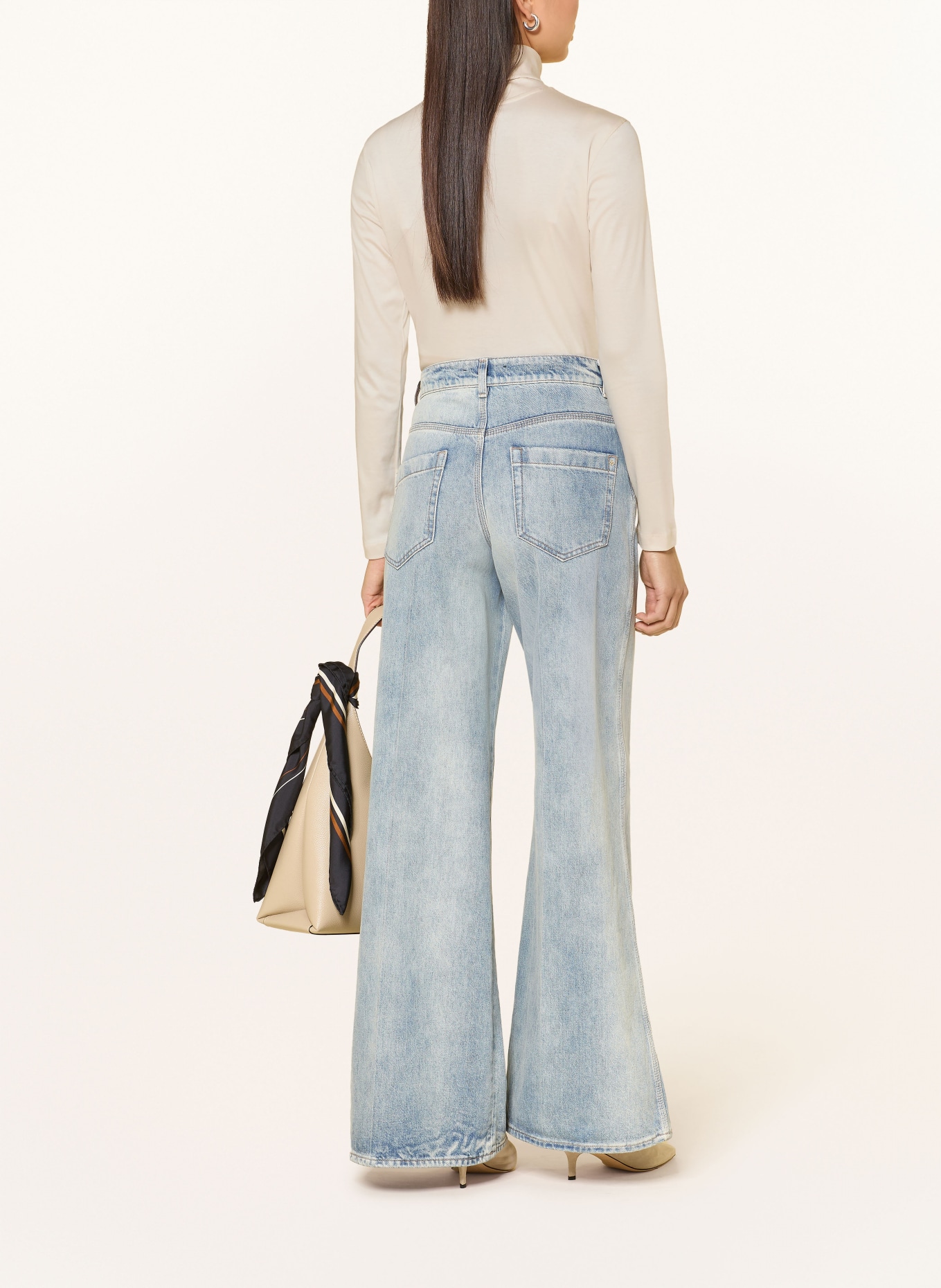 van Laack Turtleneck top VL-MELISSA-XX: CREAM