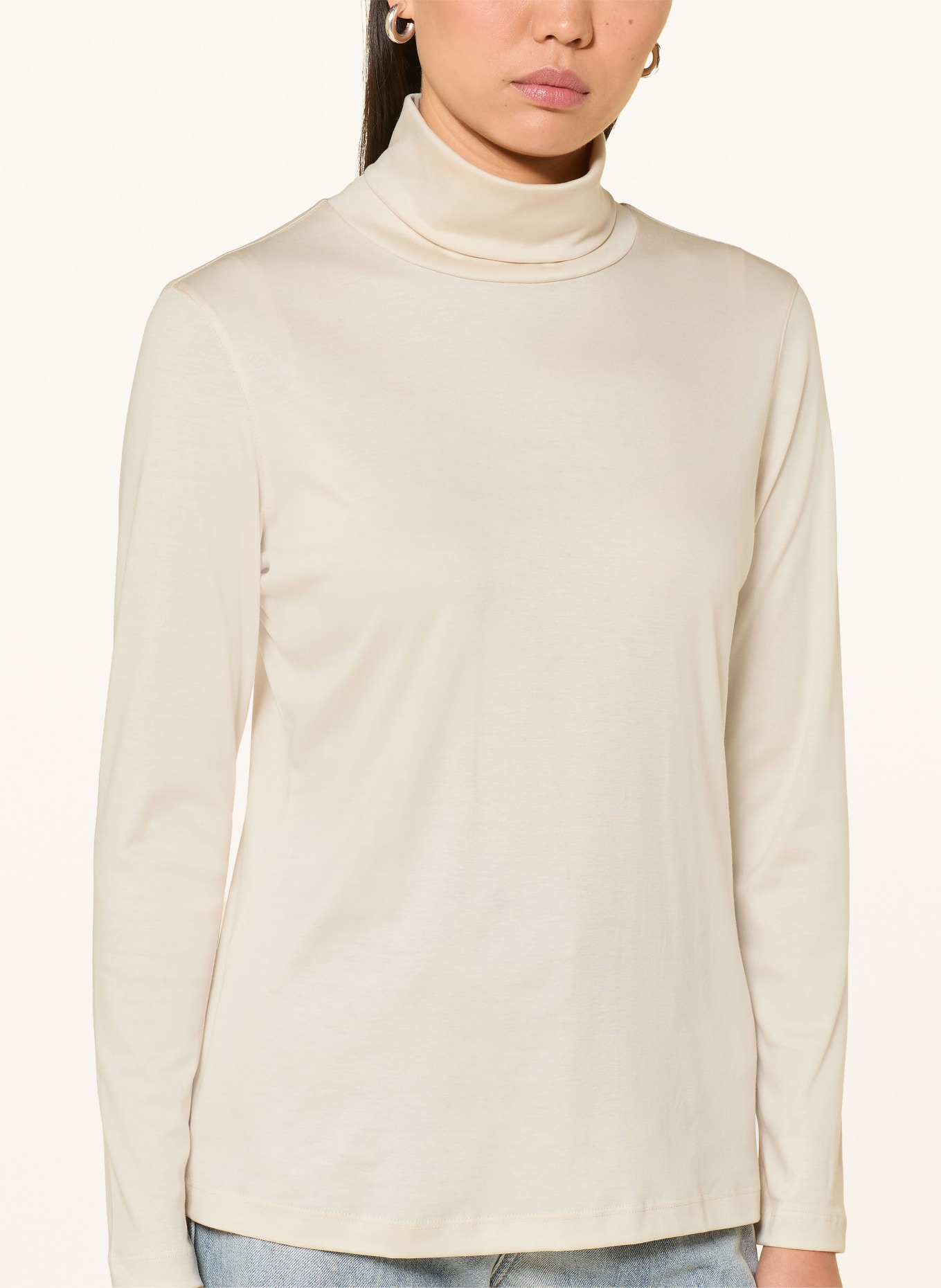 van Laack Turtleneck top VL-MELISSA-XX: CREAM