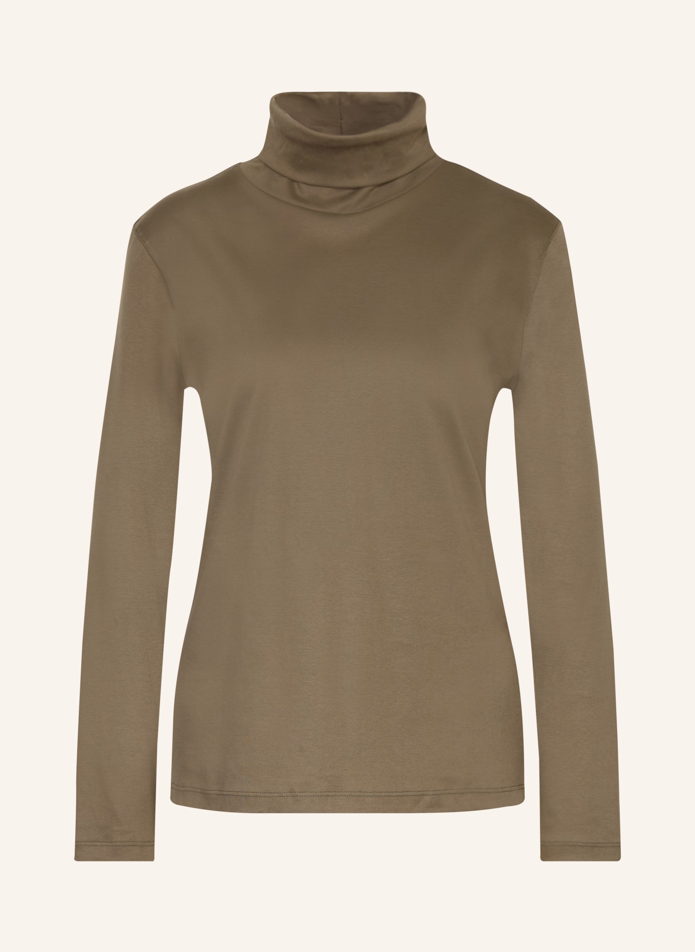 van Laack Turtleneck top VL-MELISSA-XX: KHAKI