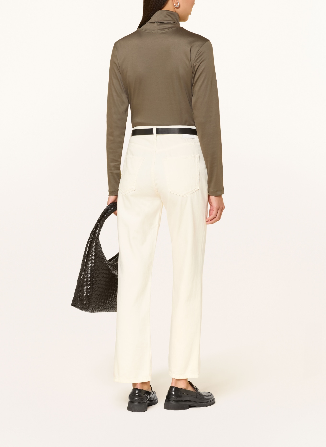 van Laack Turtleneck top VL-MELISSA-XX: KHAKI