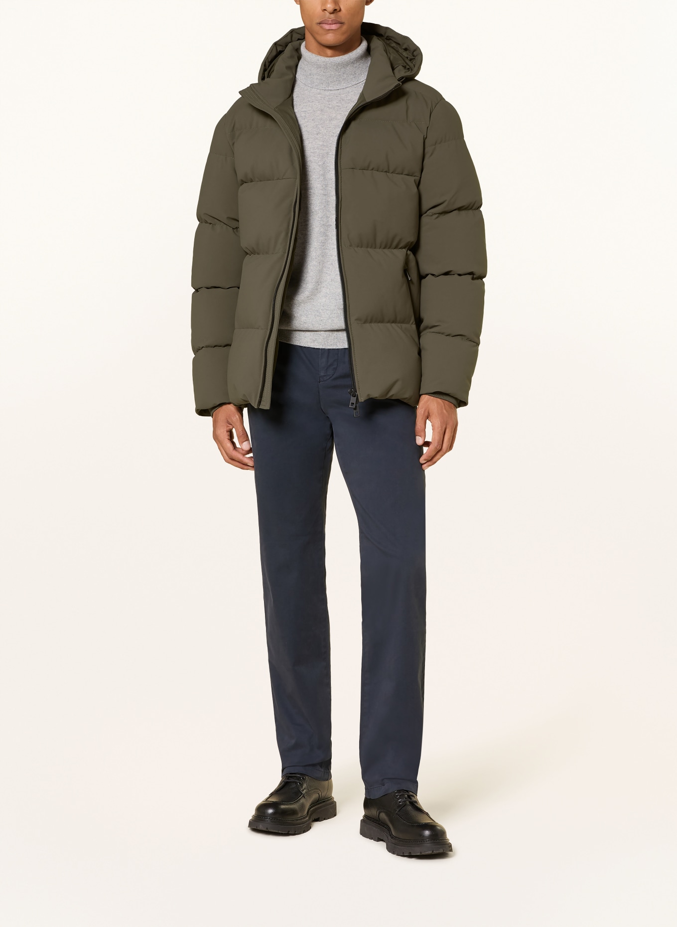 STROKESMAN'S Quilted jacket: KHAKI