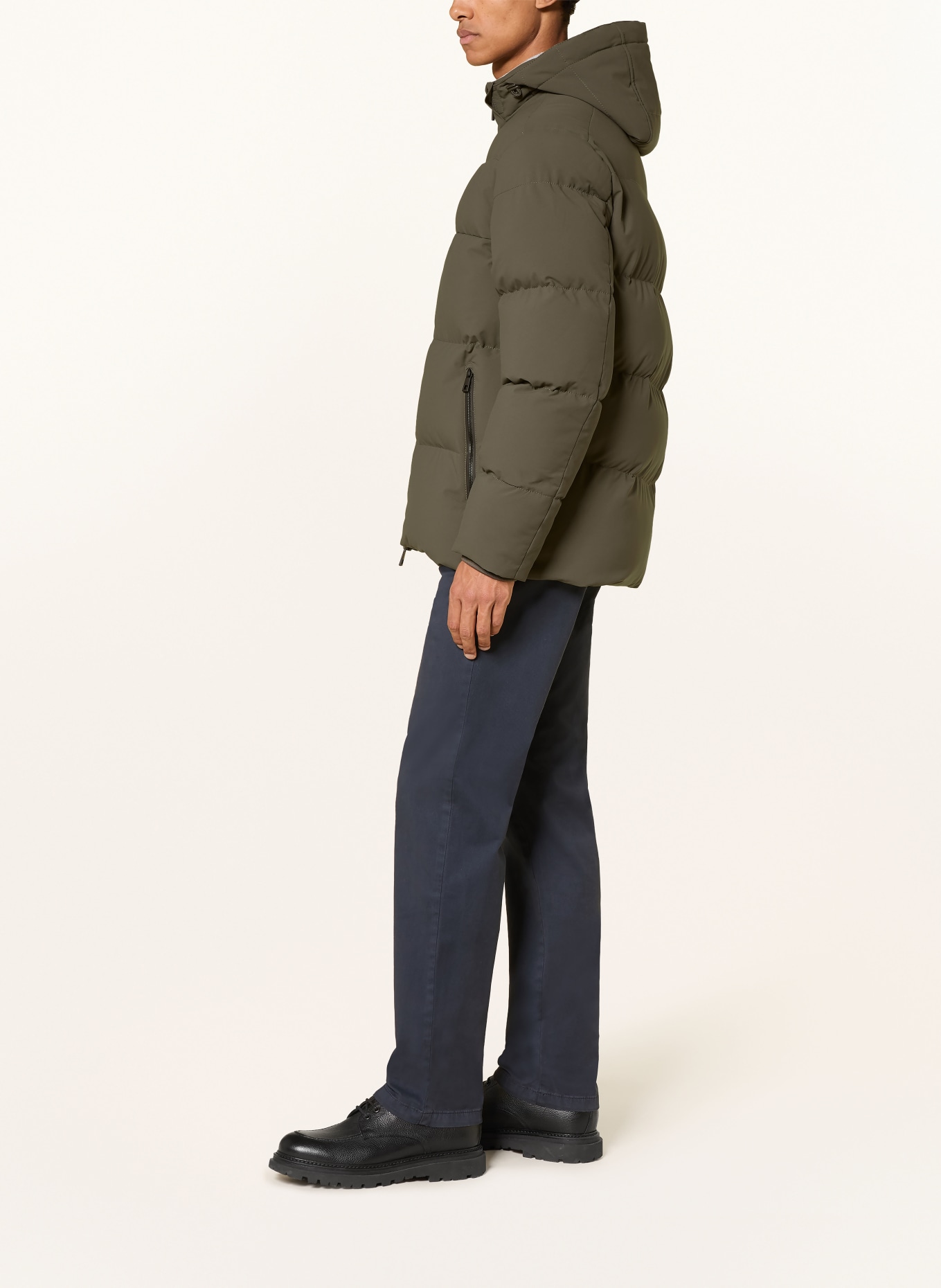 STROKESMAN'S Quilted jacket: KHAKI