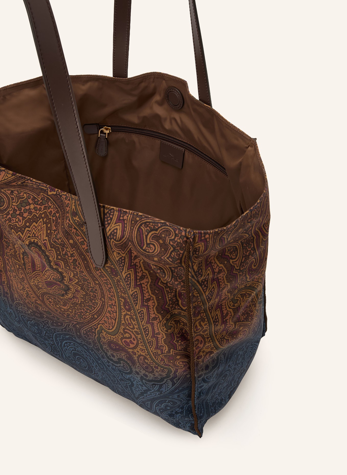ETRO Shopper: DUNKELBRAUN / DUNKELROT / BLAU