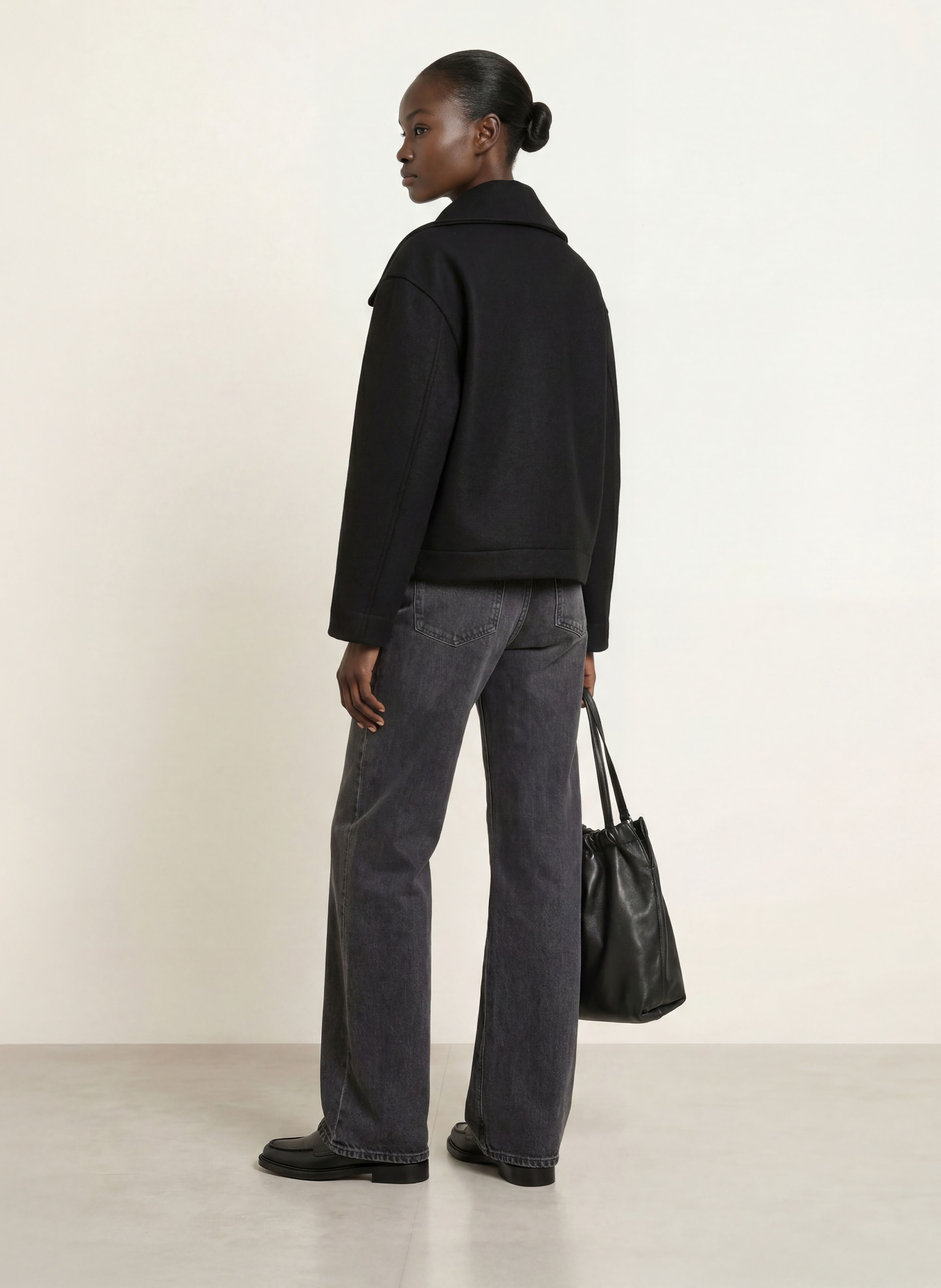 HARRIS WHARF LONDON Kastenjacke: SCHWARZ