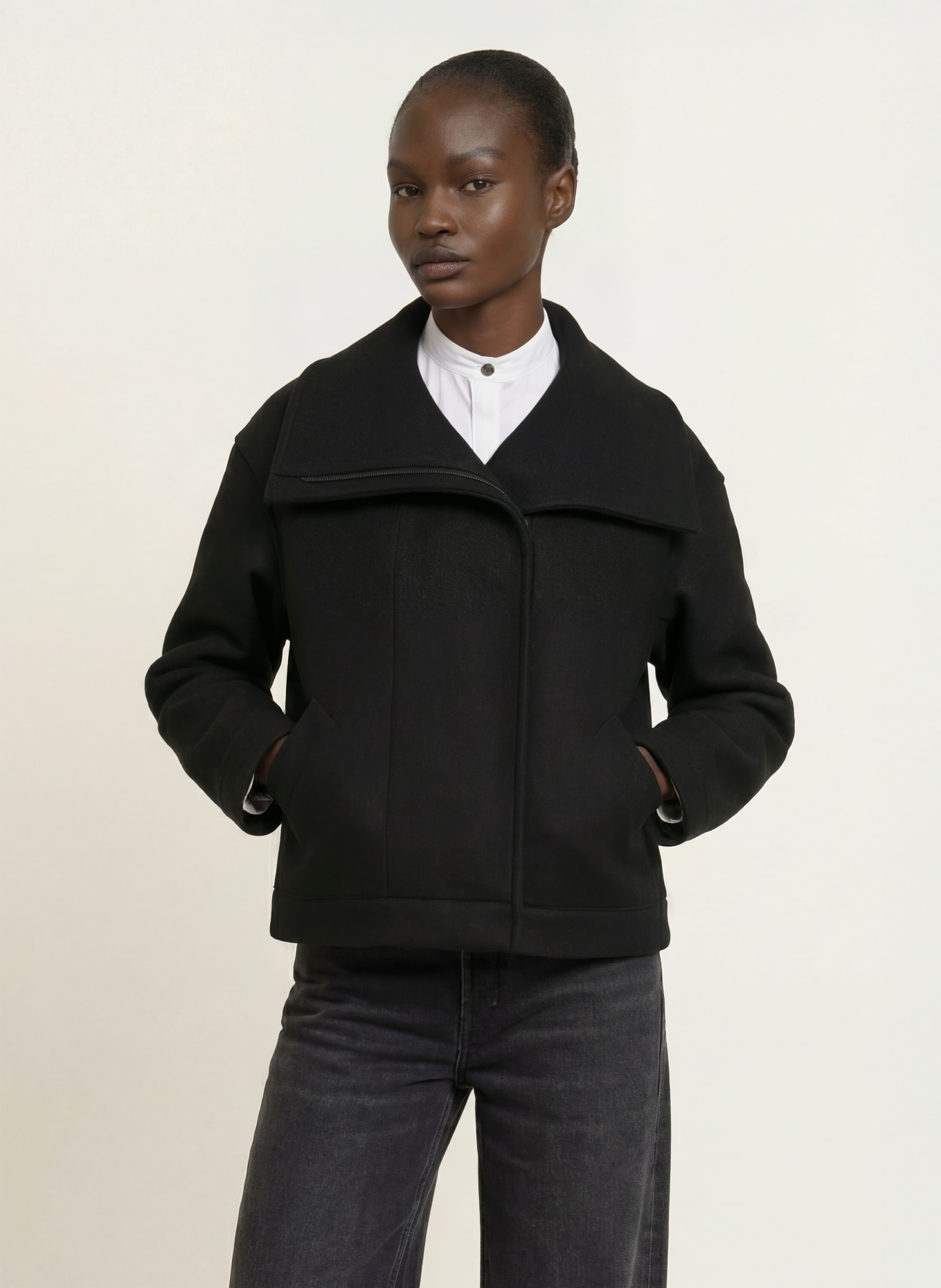 HARRIS WHARF LONDON Kastenjacke: SCHWARZ