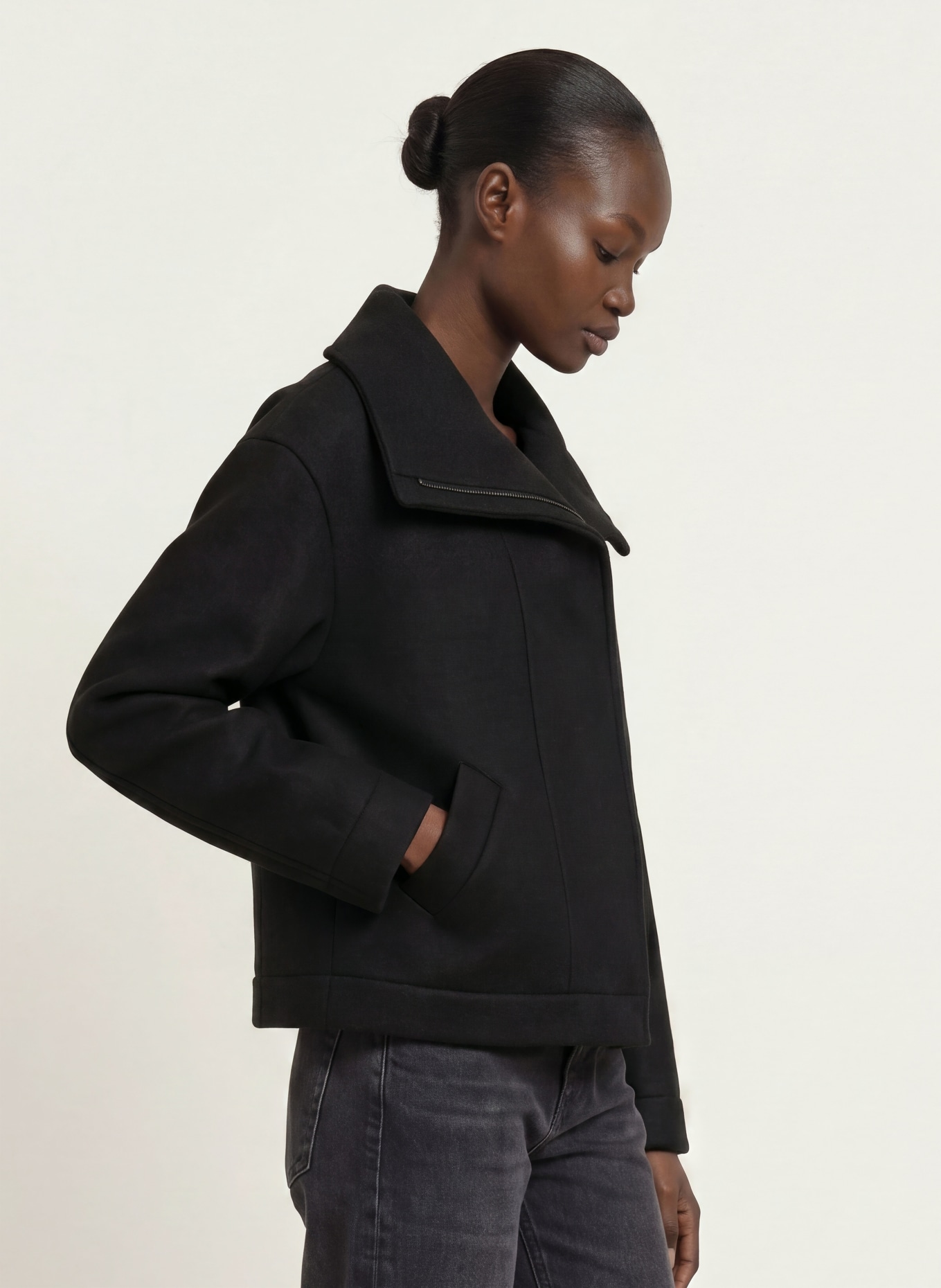 HARRIS WHARF LONDON Kastenjacke: SCHWARZ