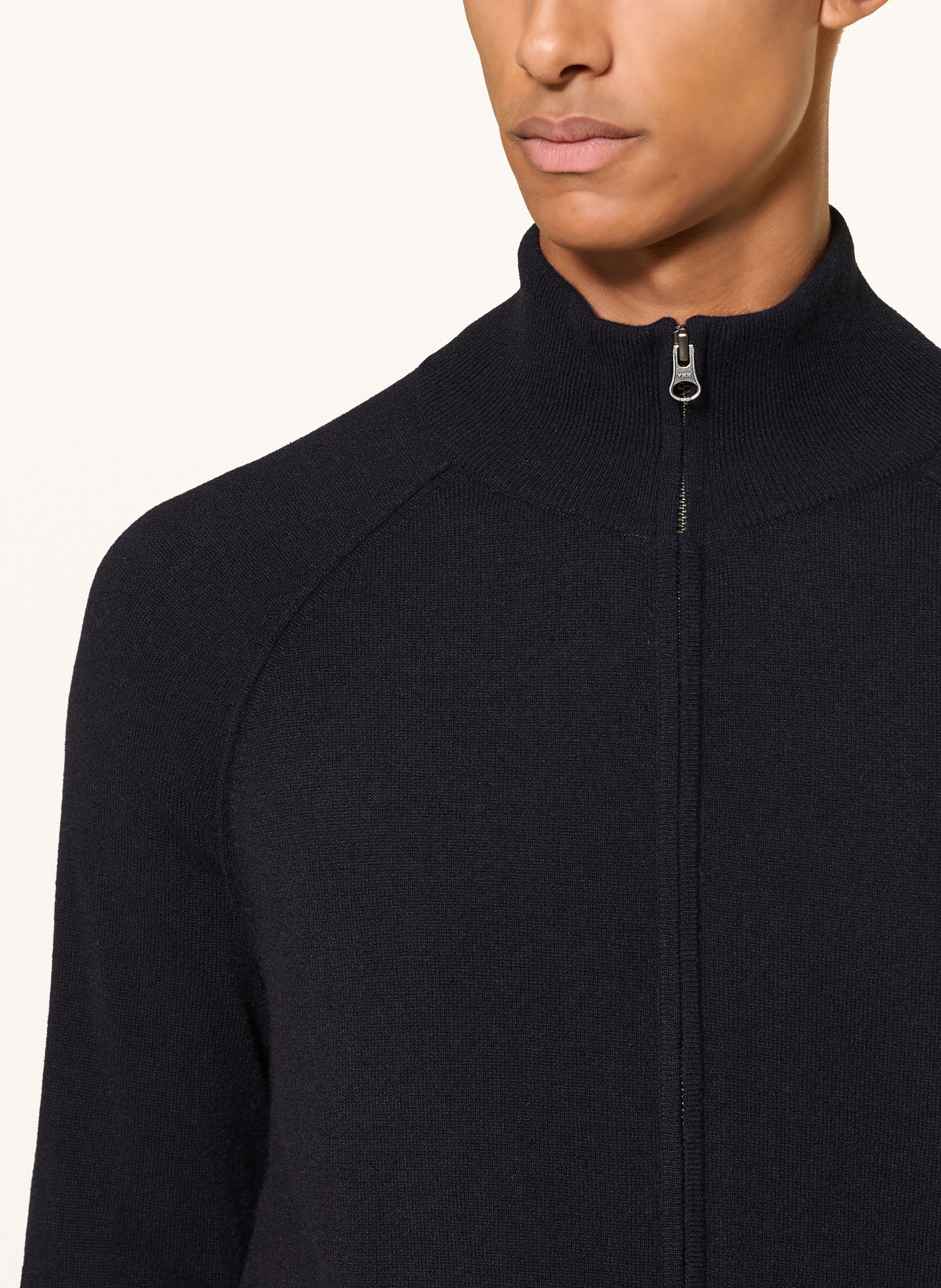 LISA YANG BRAN-vest van kasjmier: DONKERBLAUW