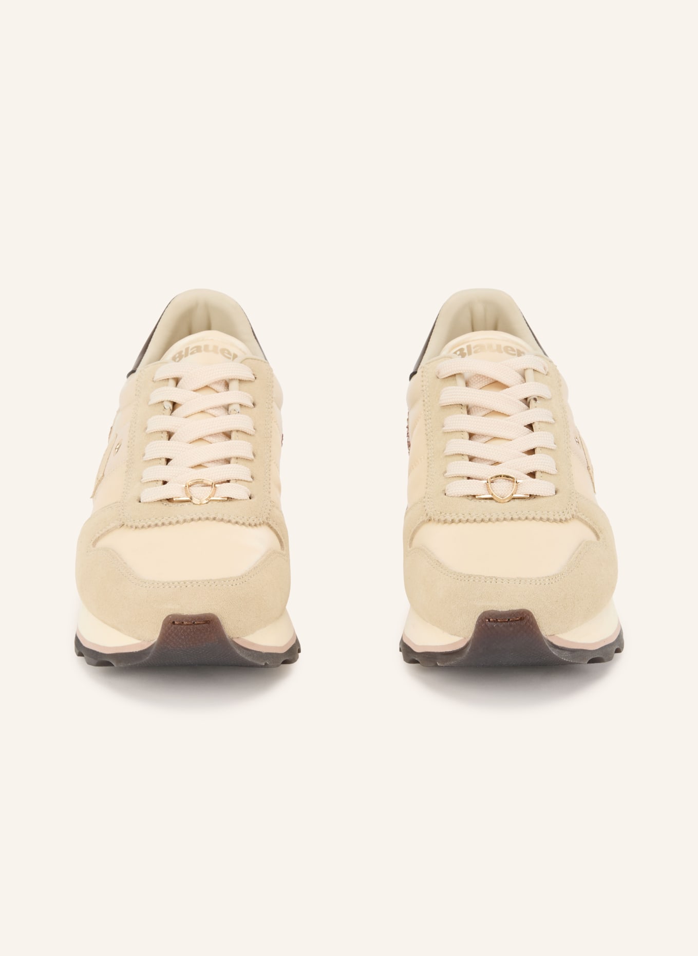 Blauer MILLEN03 Sneakers: CREAM / PINK