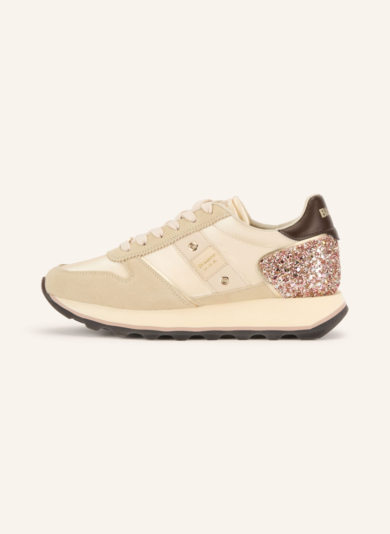 Blauer MILLEN03 Sneakers: CREAM / PINK