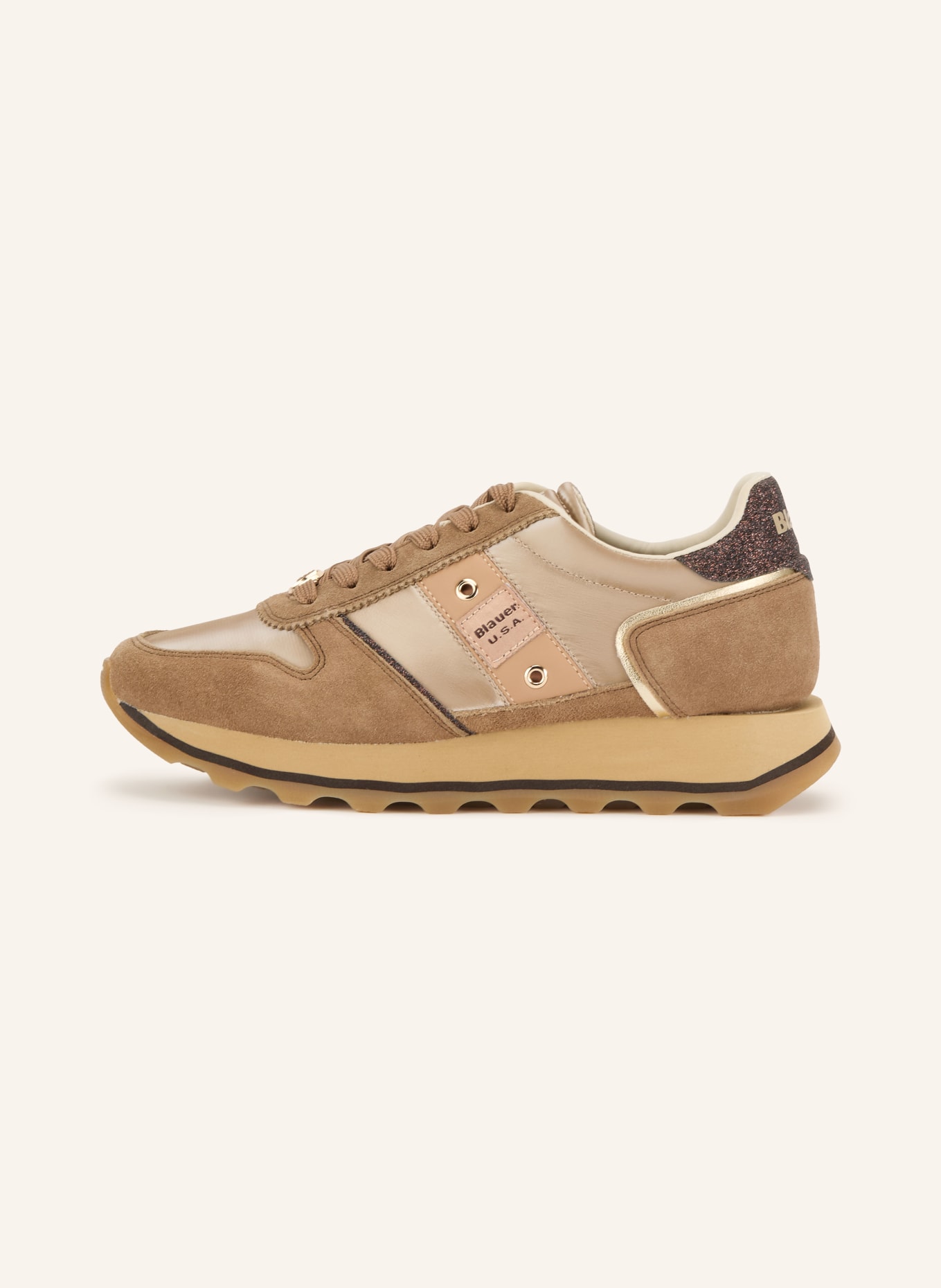 Blauer MILLEN03 Sneakers: LIGHT BROWN / BROWN / BEIGE