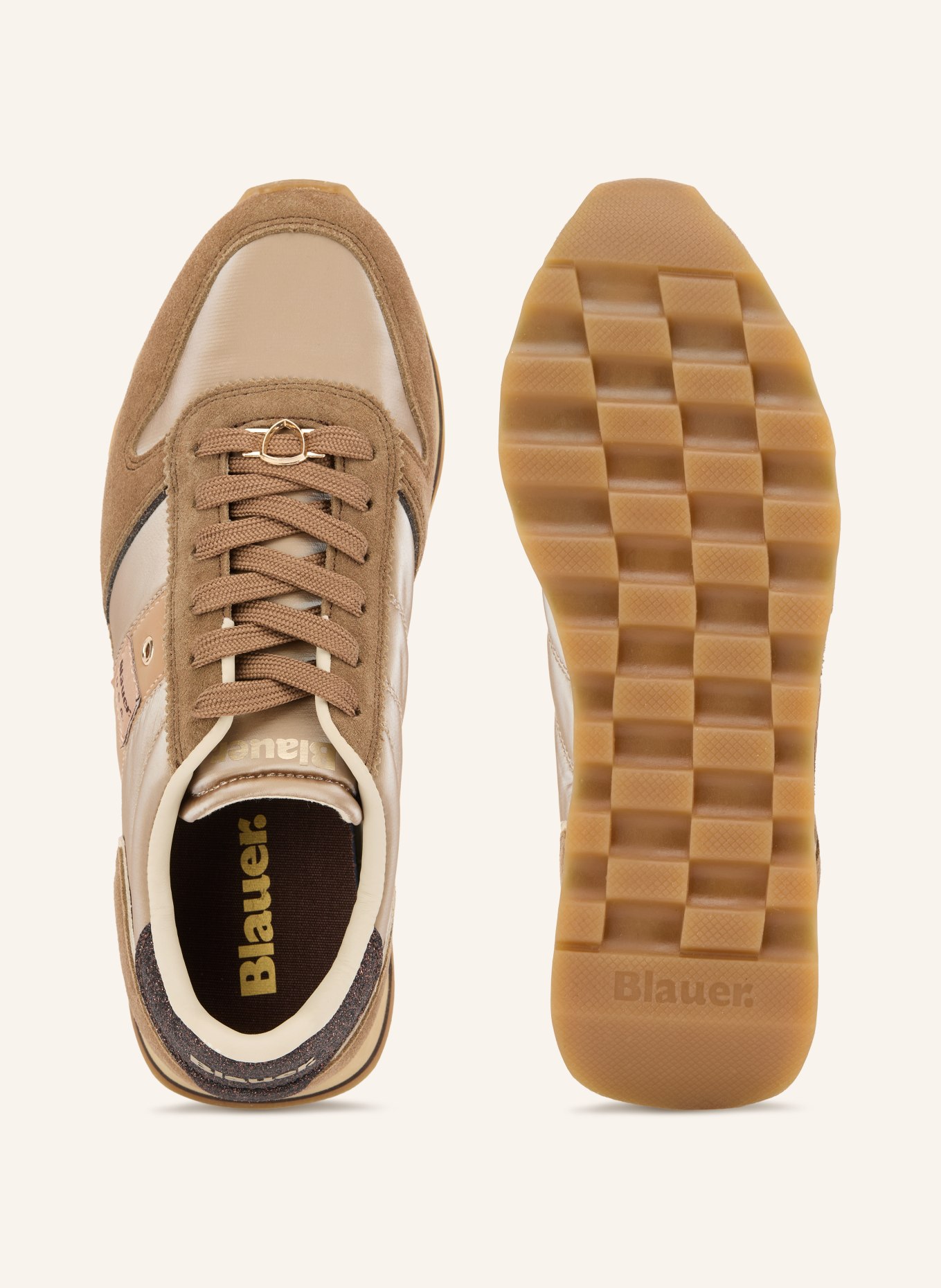 Blauer MILLEN03 Sneakers: LIGHT BROWN / BROWN / BEIGE