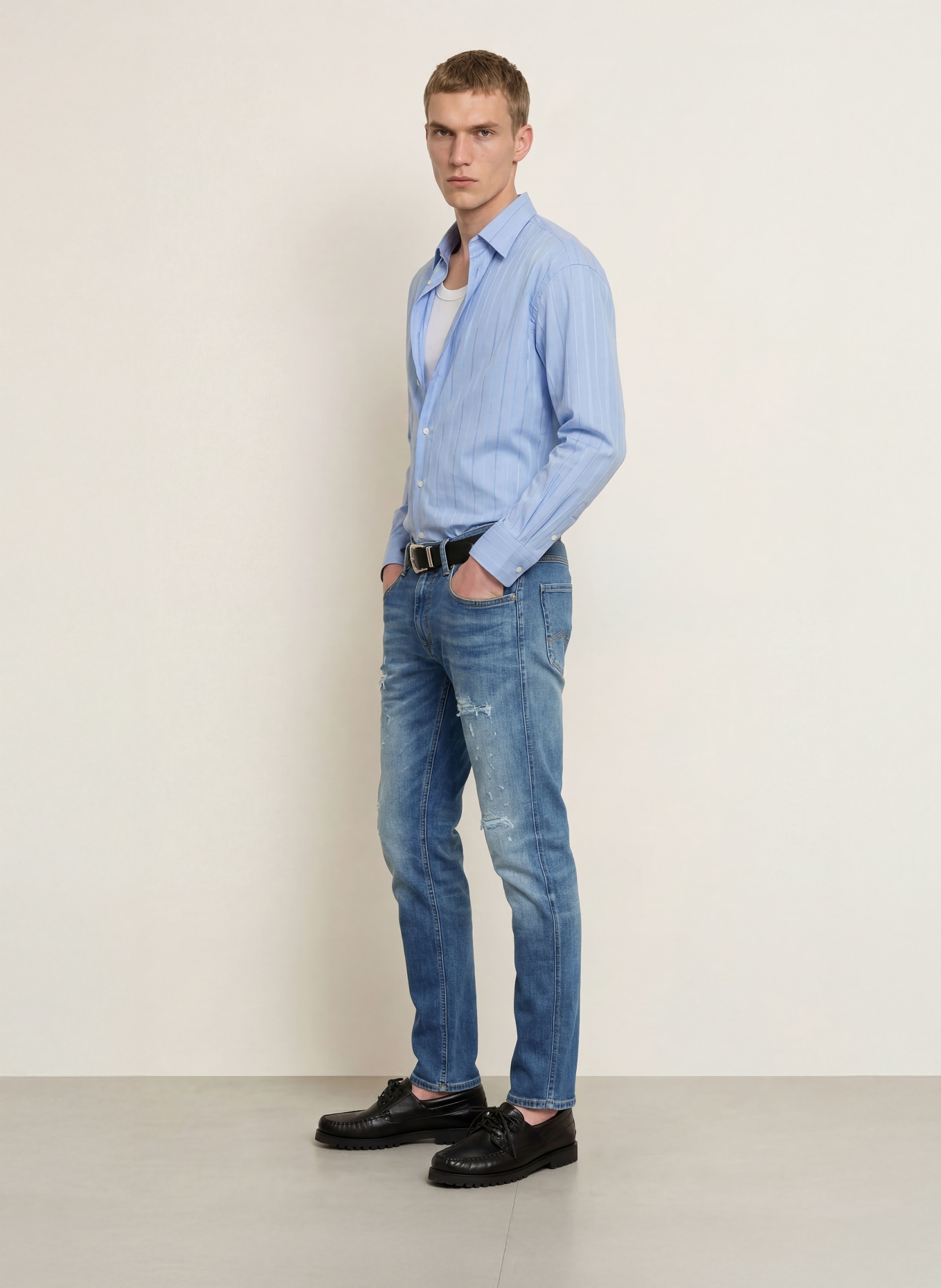 REPLAY Jeans Slim Fit: C009 MEDIUM BLUE