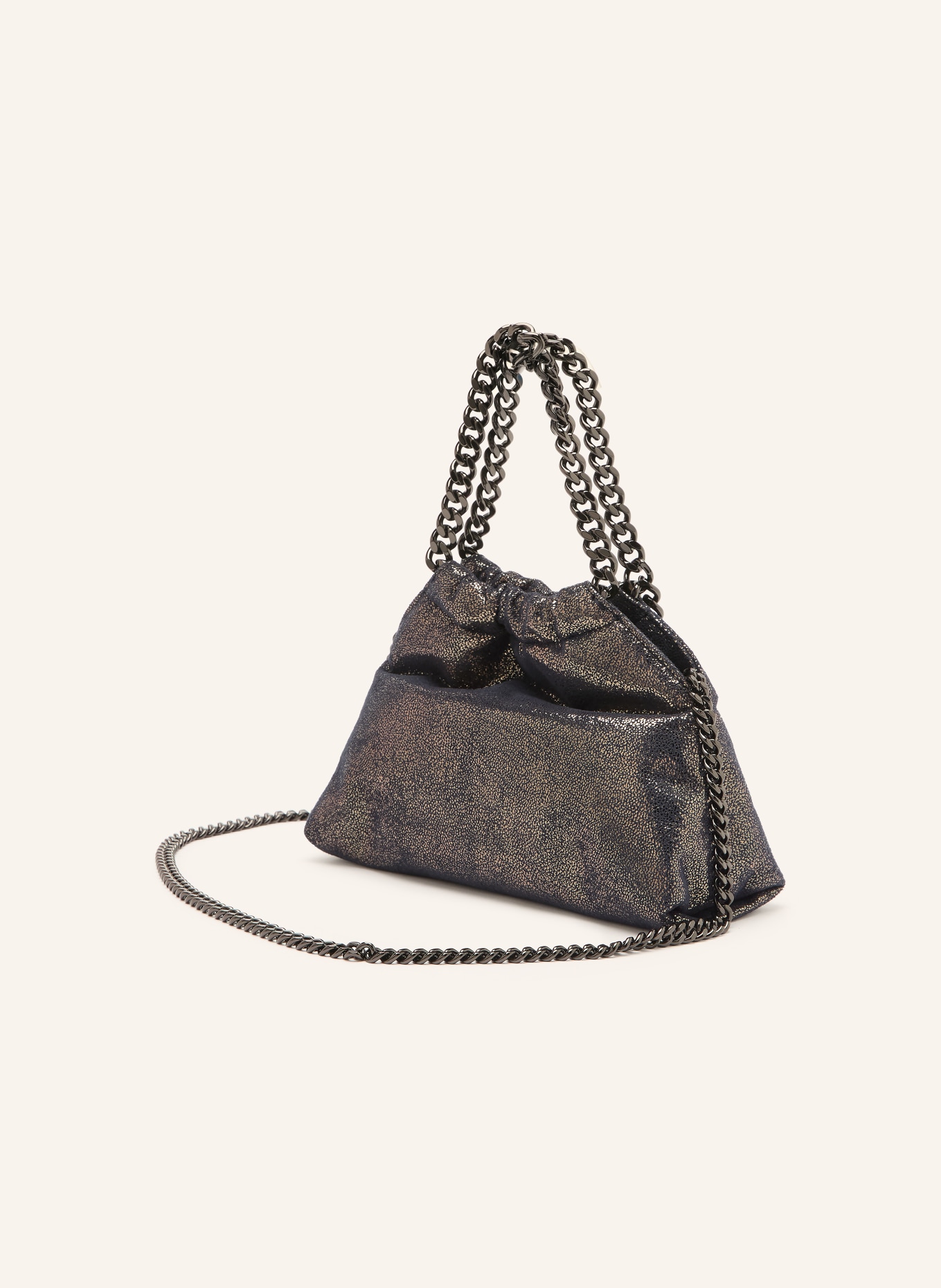 STELLA McCARTNEY Torebka FALABELLA MINI: GRANATOWY
