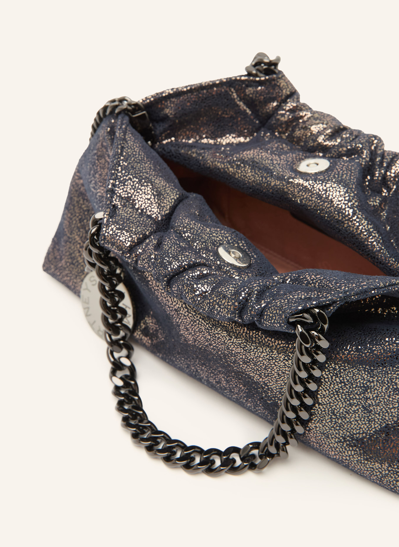 STELLA McCARTNEY Torebka FALABELLA MINI: GRANATOWY