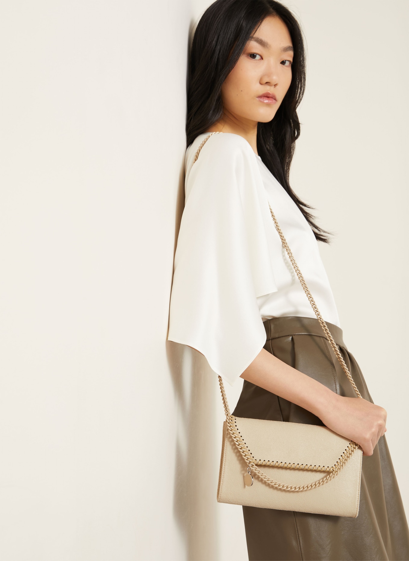 STELLA McCARTNEY FALABELLA Crossbody Bag: LIGHT BROWN