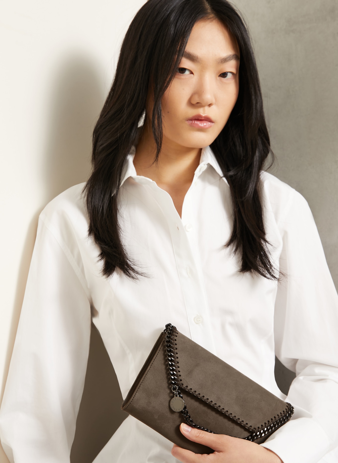 STELLA McCARTNEY FALABELLA Crossbody Bag: TAUPE