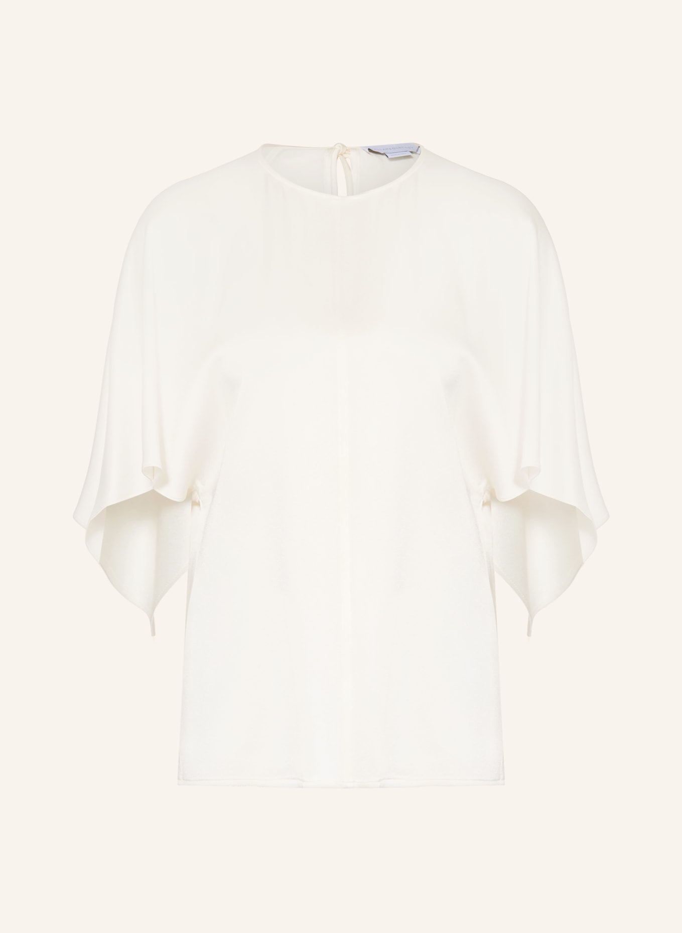 STELLA McCARTNEY Blusenshirt aus Satin: ECRU