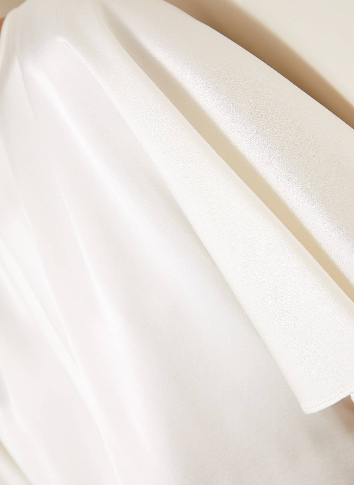 STELLA McCARTNEY Blusenshirt aus Satin: ECRU