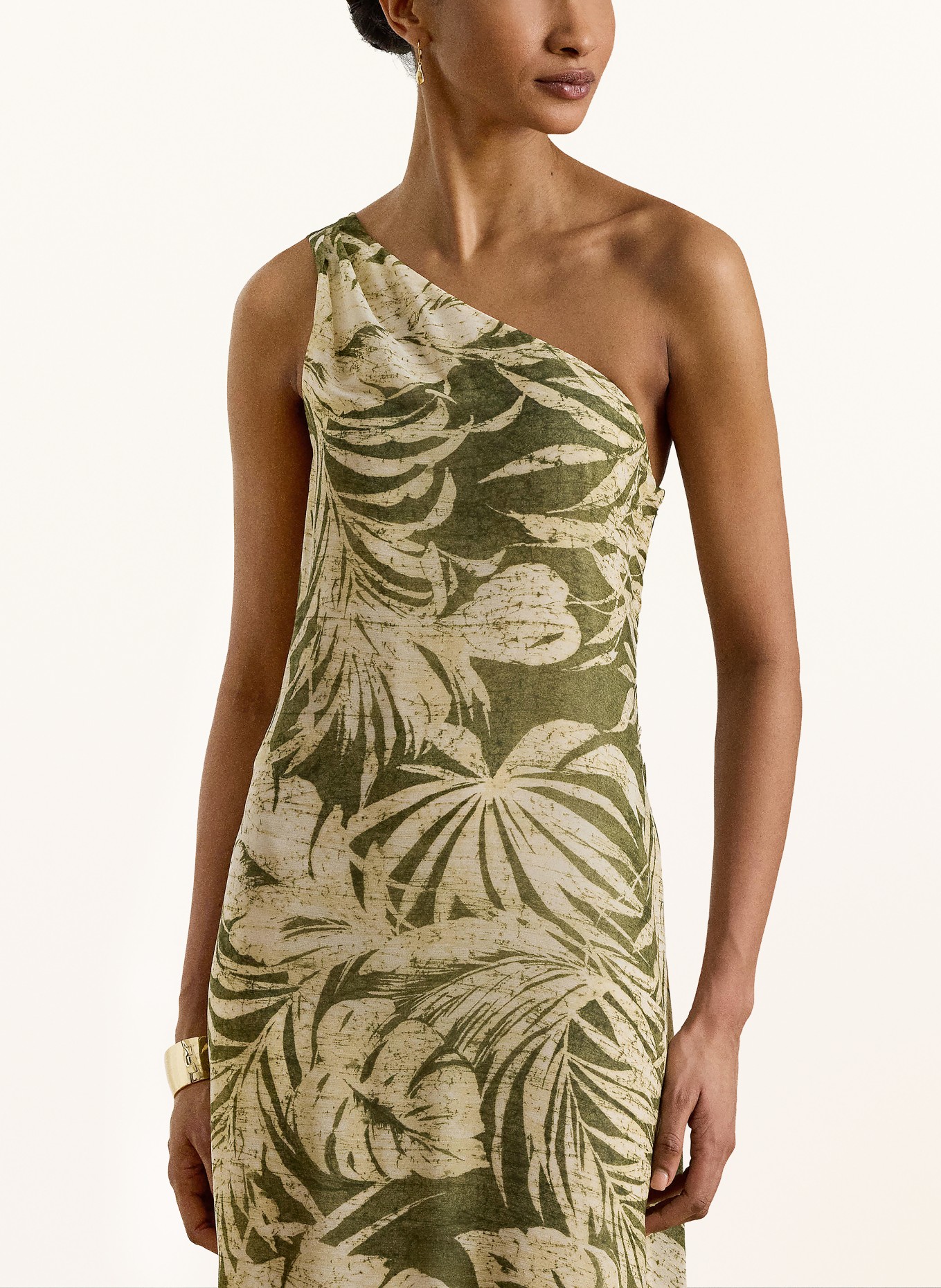 LAUREN RALPH LAUREN Cocktailkleid: OLIV / BEIGE