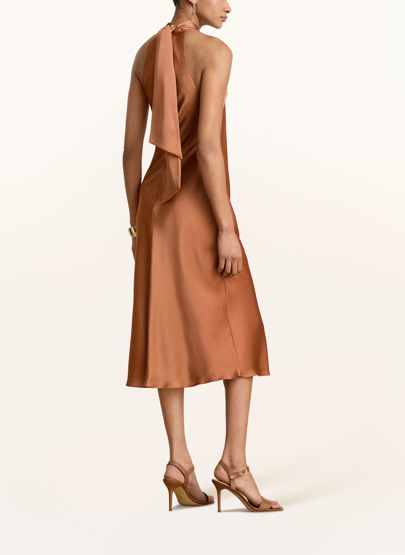 LAUREN RALPH LAUREN Cocktailkleid: COGNAC