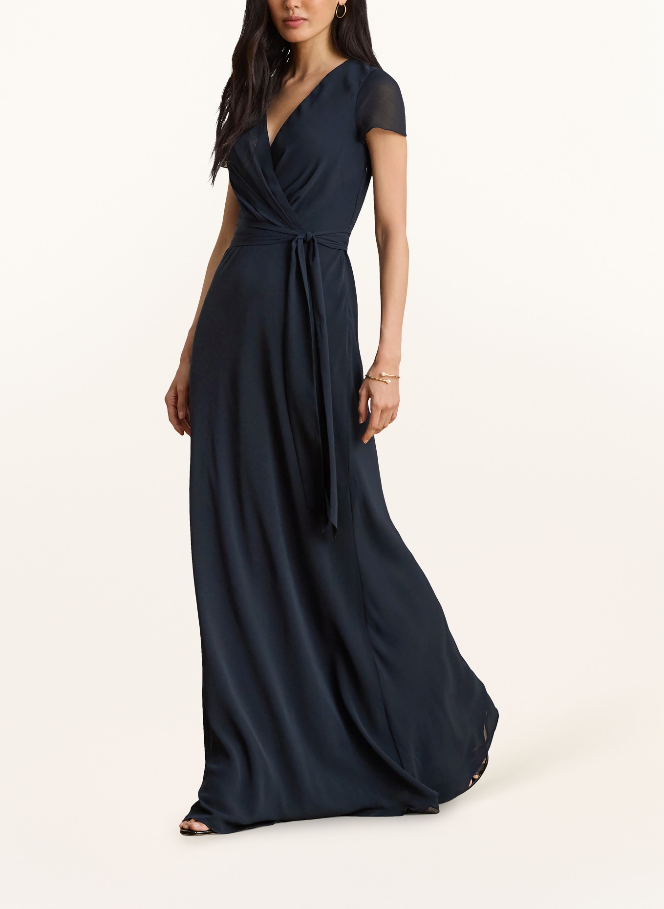 LAUREN RALPH LAUREN Abendkleid: DUNKELBLAU