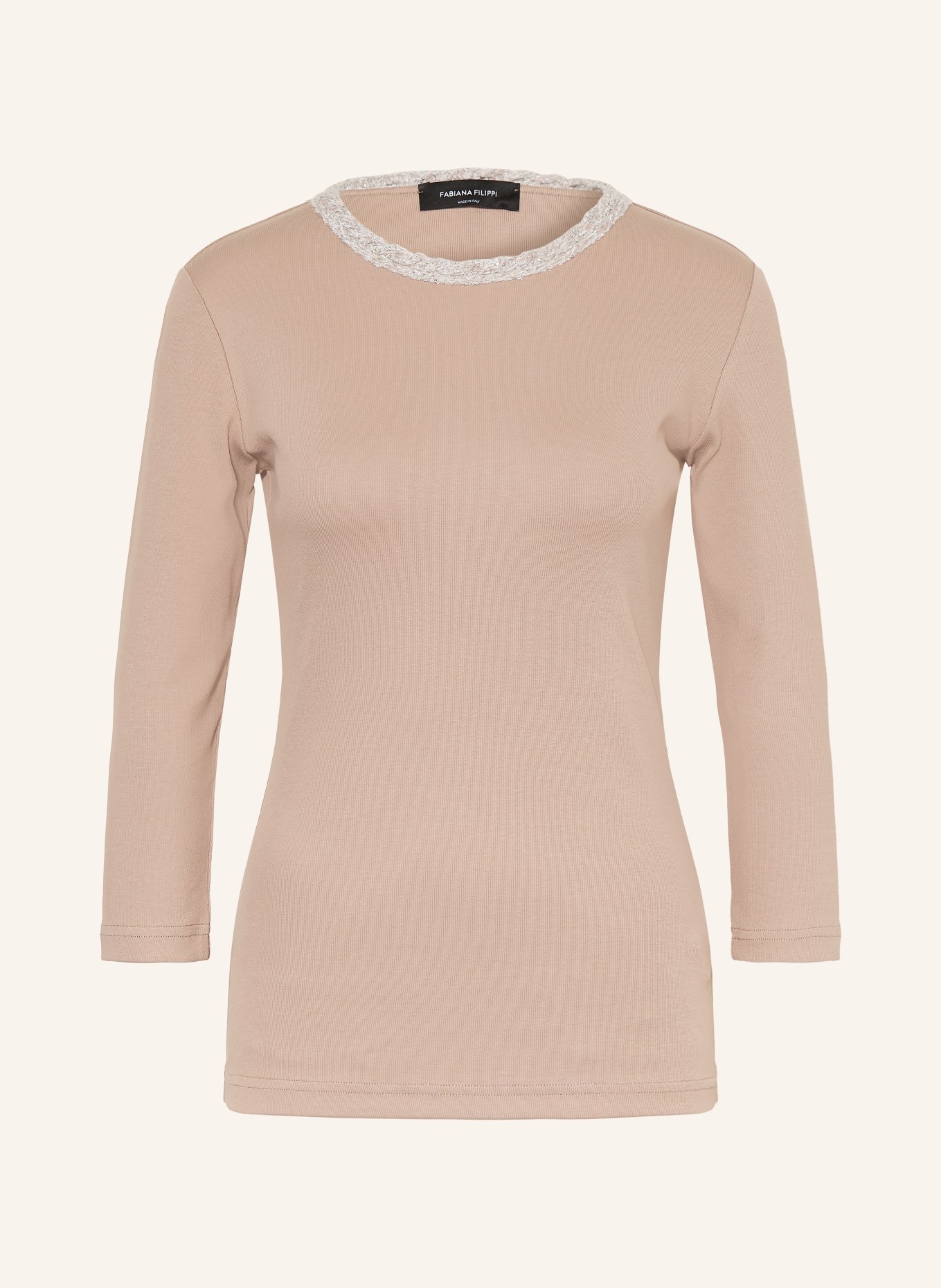 FABIANA FILIPPI Shirt mit 3/4-Arm: BEIGE