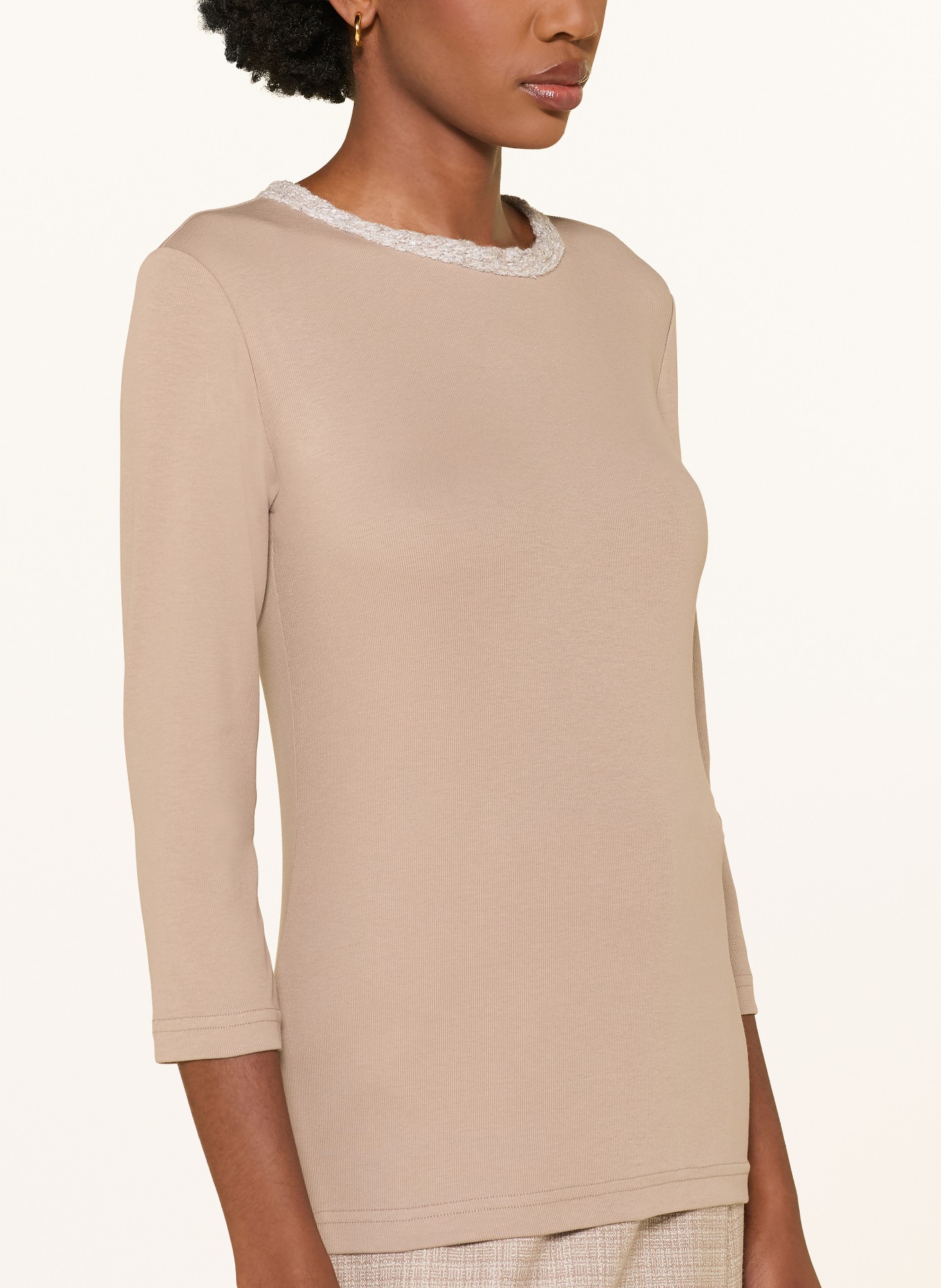 FABIANA FILIPPI Shirt mit 3/4-Arm: BEIGE