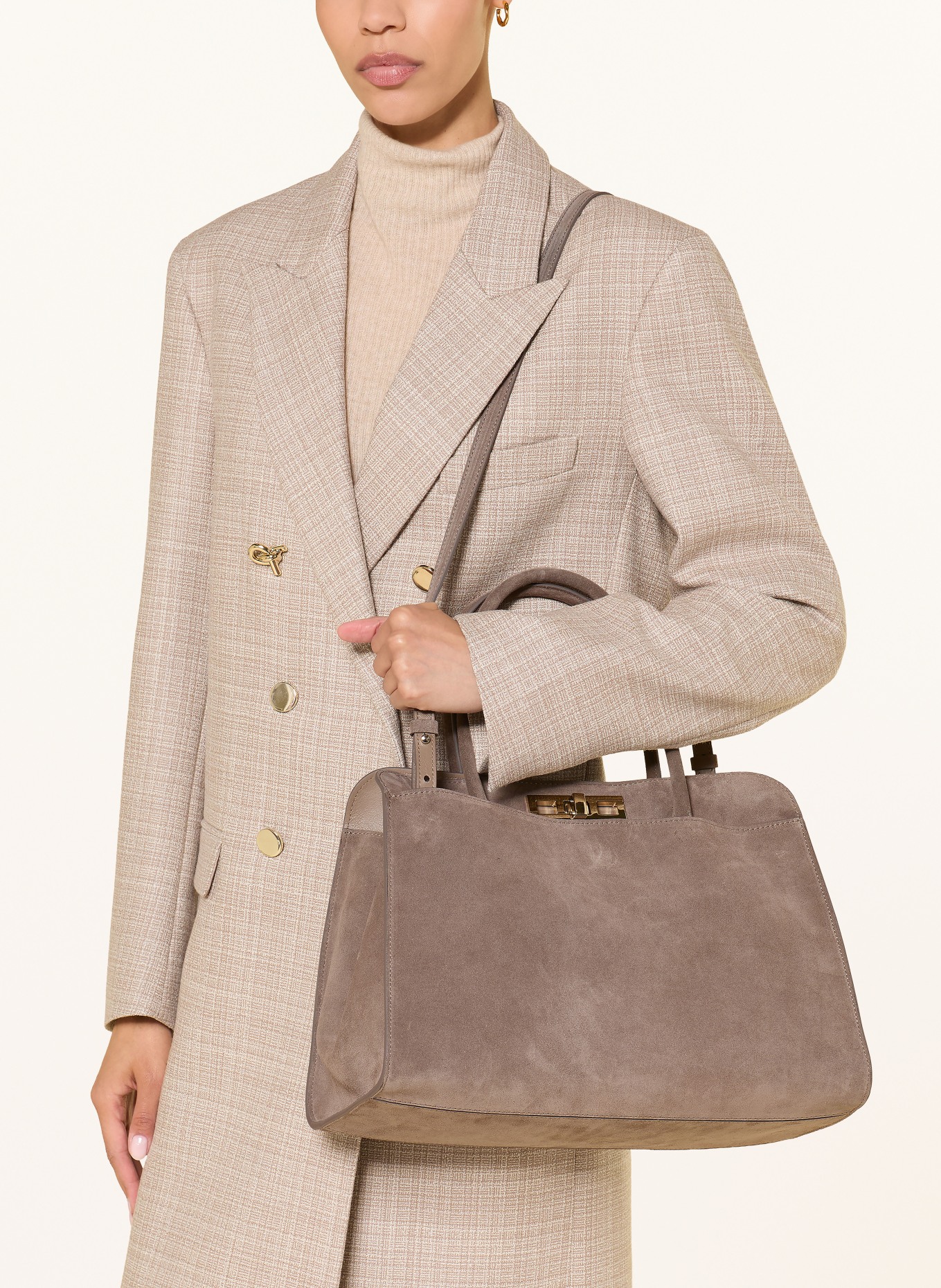 FABIANA FILIPPI Handbag: BROWN / GOLD