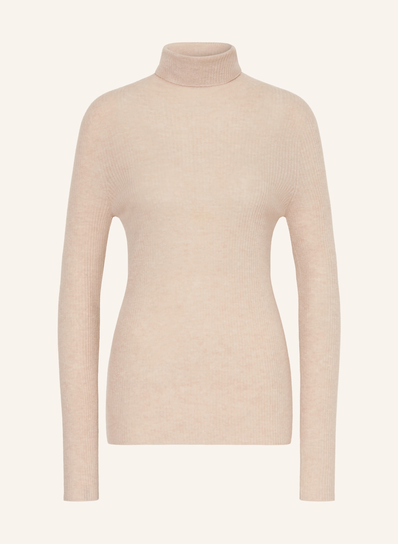 FABIANA FILIPPI Pull à col roulé en laine mérinos: BEIGE
