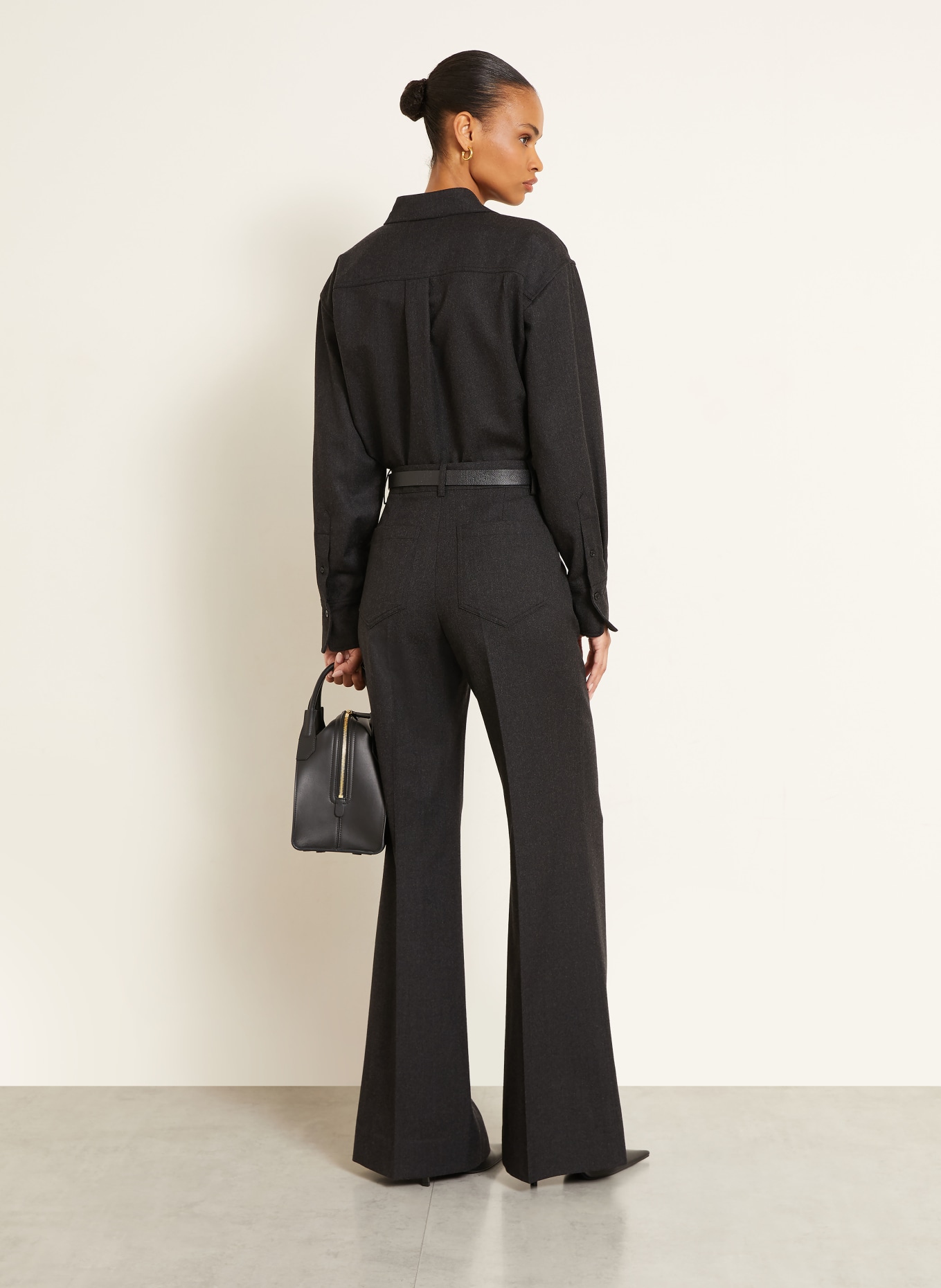 VICTORIA BECKHAM Marlenehose ALINA: DUNKELGRAU