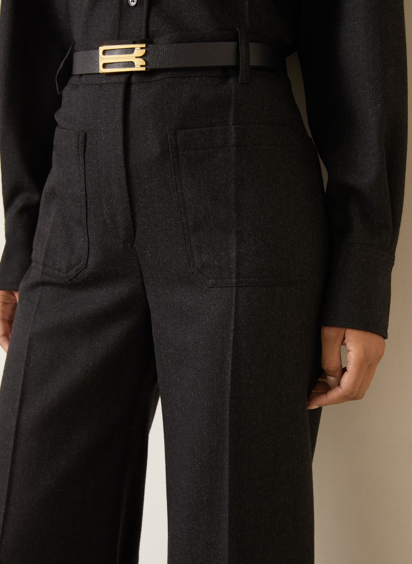 VICTORIA BECKHAM Marlenehose ALINA: DUNKELGRAU