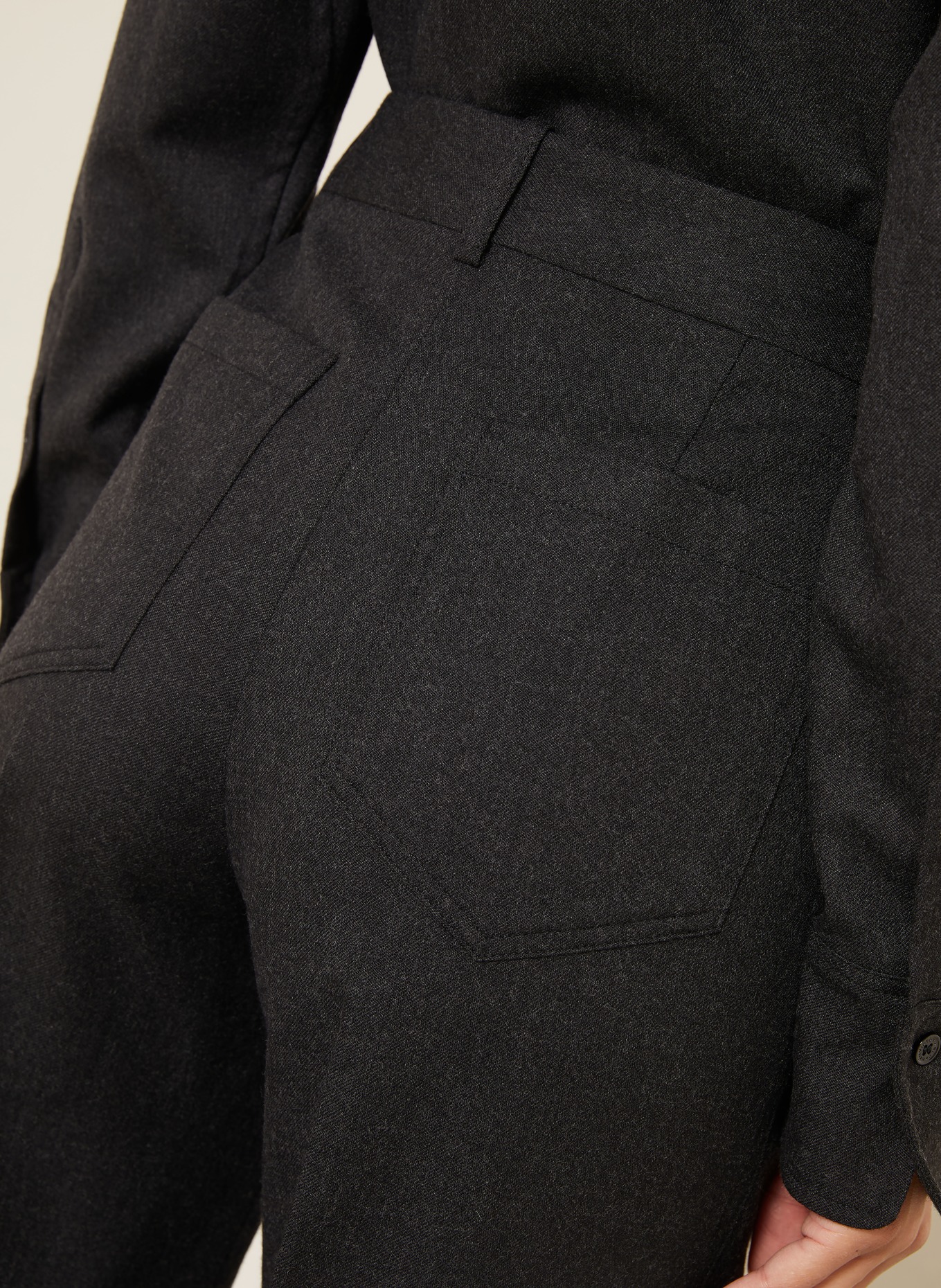 VICTORIA BECKHAM Marlenehose ALINA: DUNKELGRAU