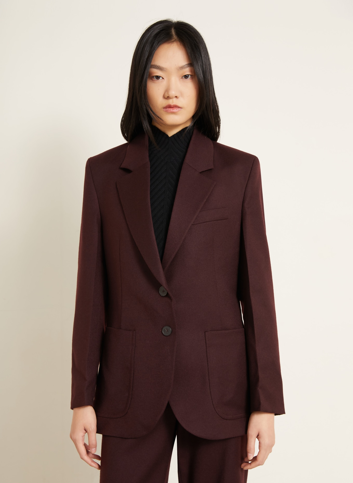 VICTORIA BECKHAM Blazer KATHERINE: DUNKELLILA