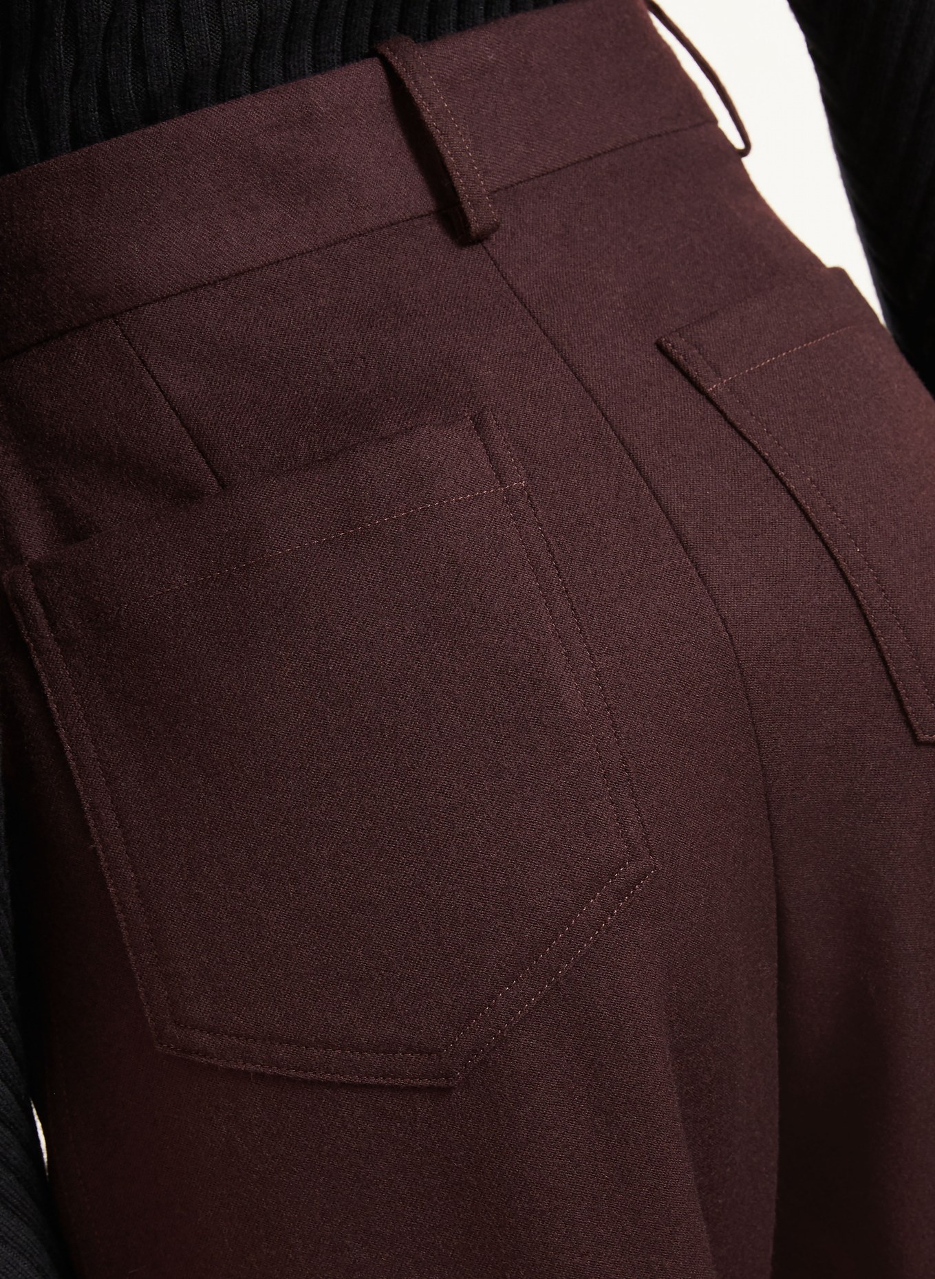 VICTORIA BECKHAM Marlenehose ALINA: DUNKELLILA