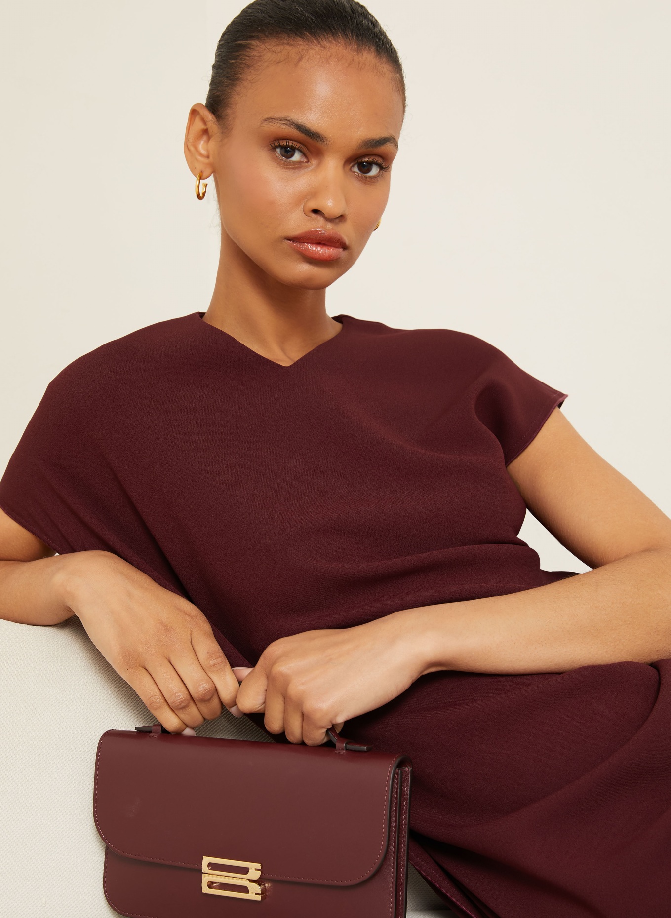 VICTORIA BECKHAM Abendkleid VICTORIA: DUNKELROT