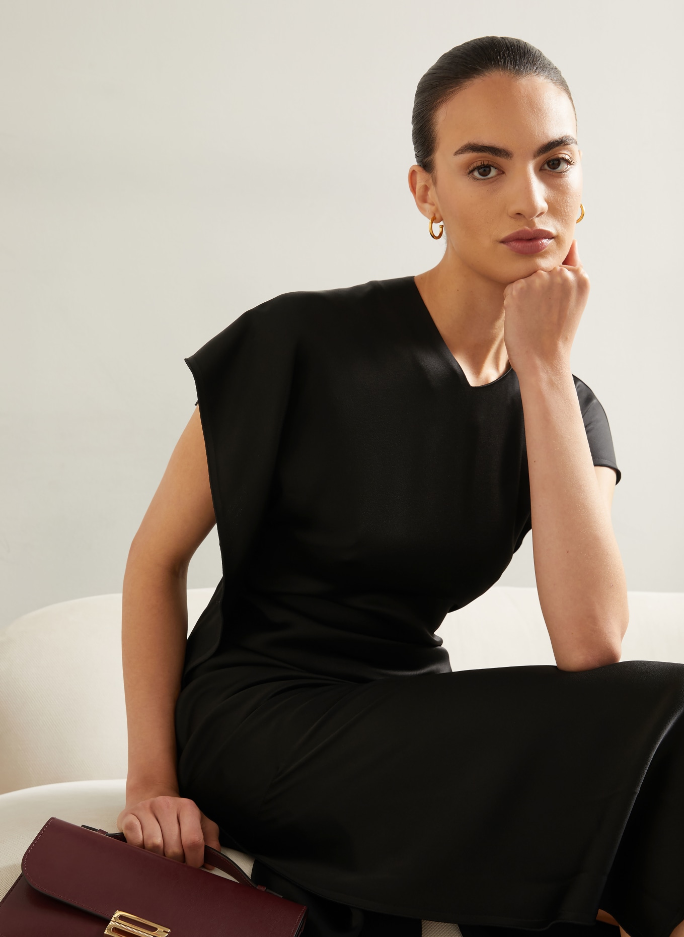 VICTORIA BECKHAM Kleid VICTORIA: SCHWARZ