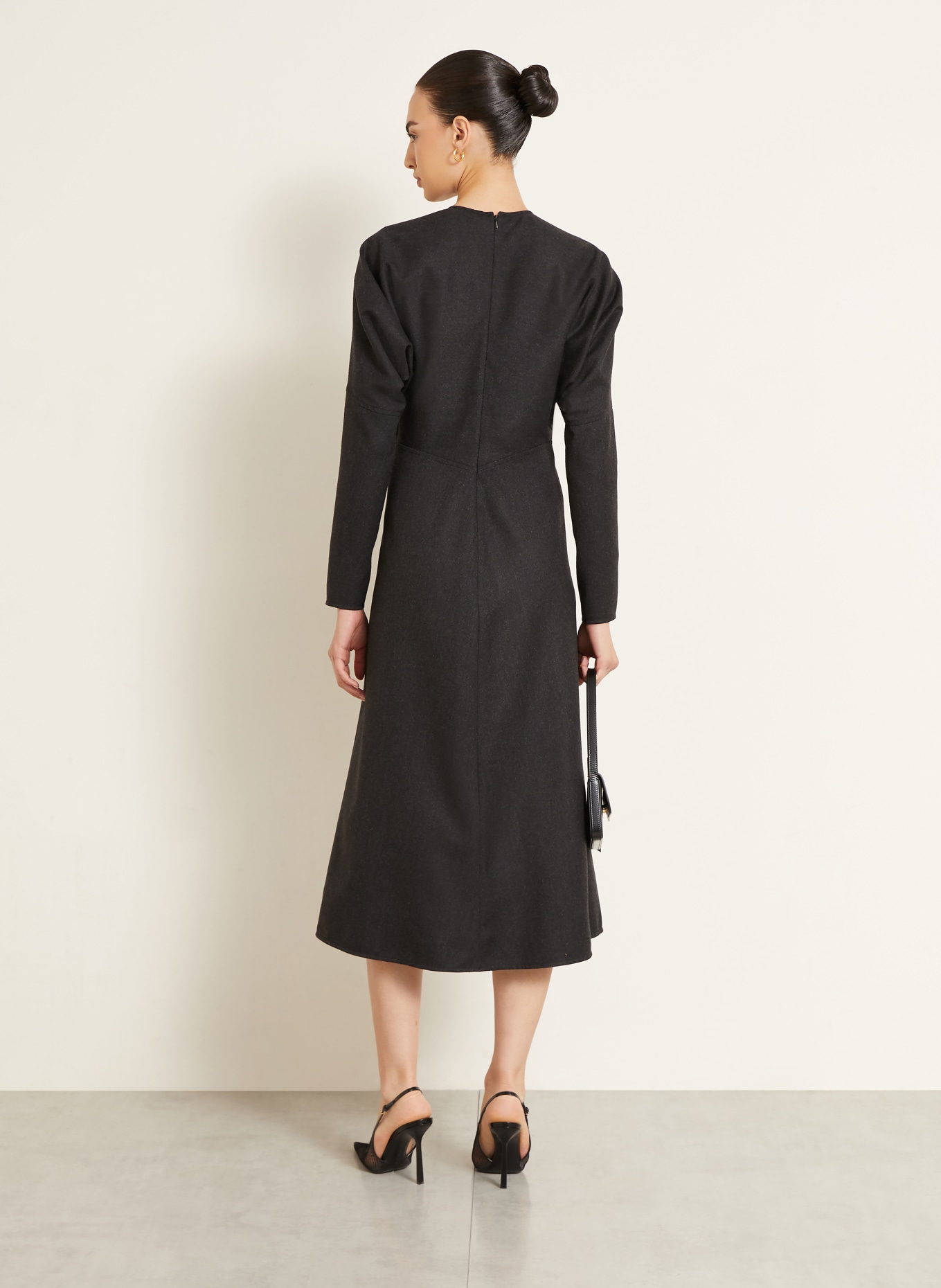 VICTORIA BECKHAM Kleid DOLMAN: DUNKELGRAU