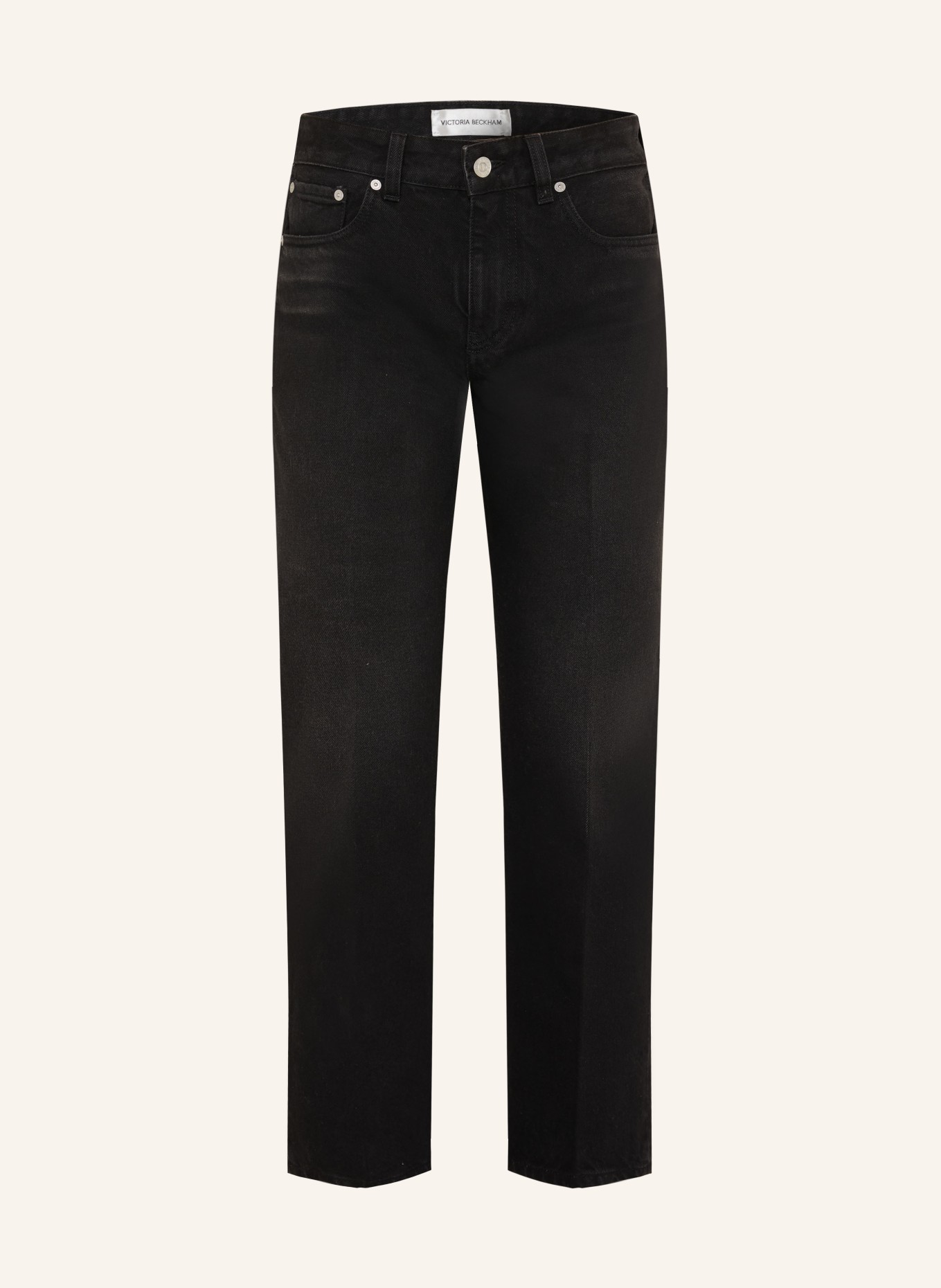 VICTORIA BECKHAM Cropped Jeans: 6763 WASHED BLACK