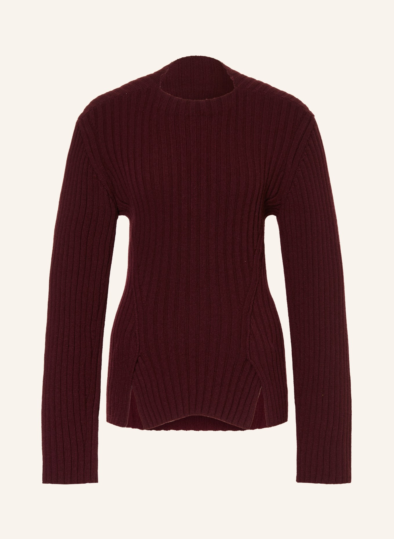 VICTORIA BECKHAM Trui met kasjmier: DONKERROOD