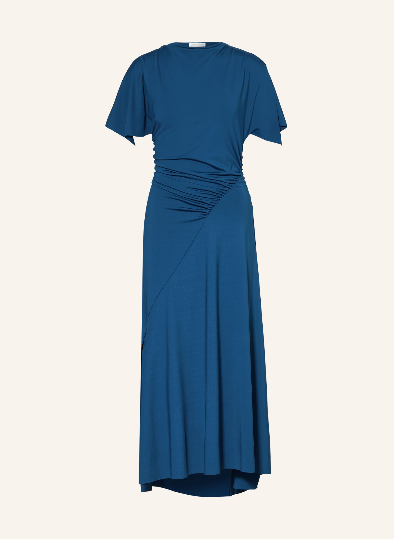 VICTORIA BECKHAM BLOUSEY cocktail dress made of jersey: BLUE