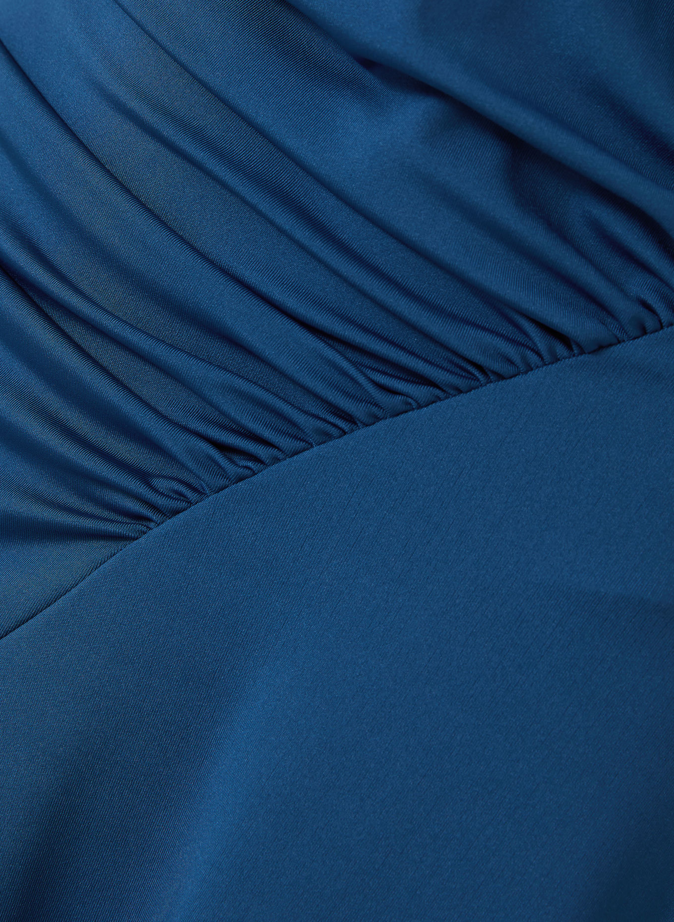 VICTORIA BECKHAM BLOUSEY cocktail dress made of jersey: BLUE