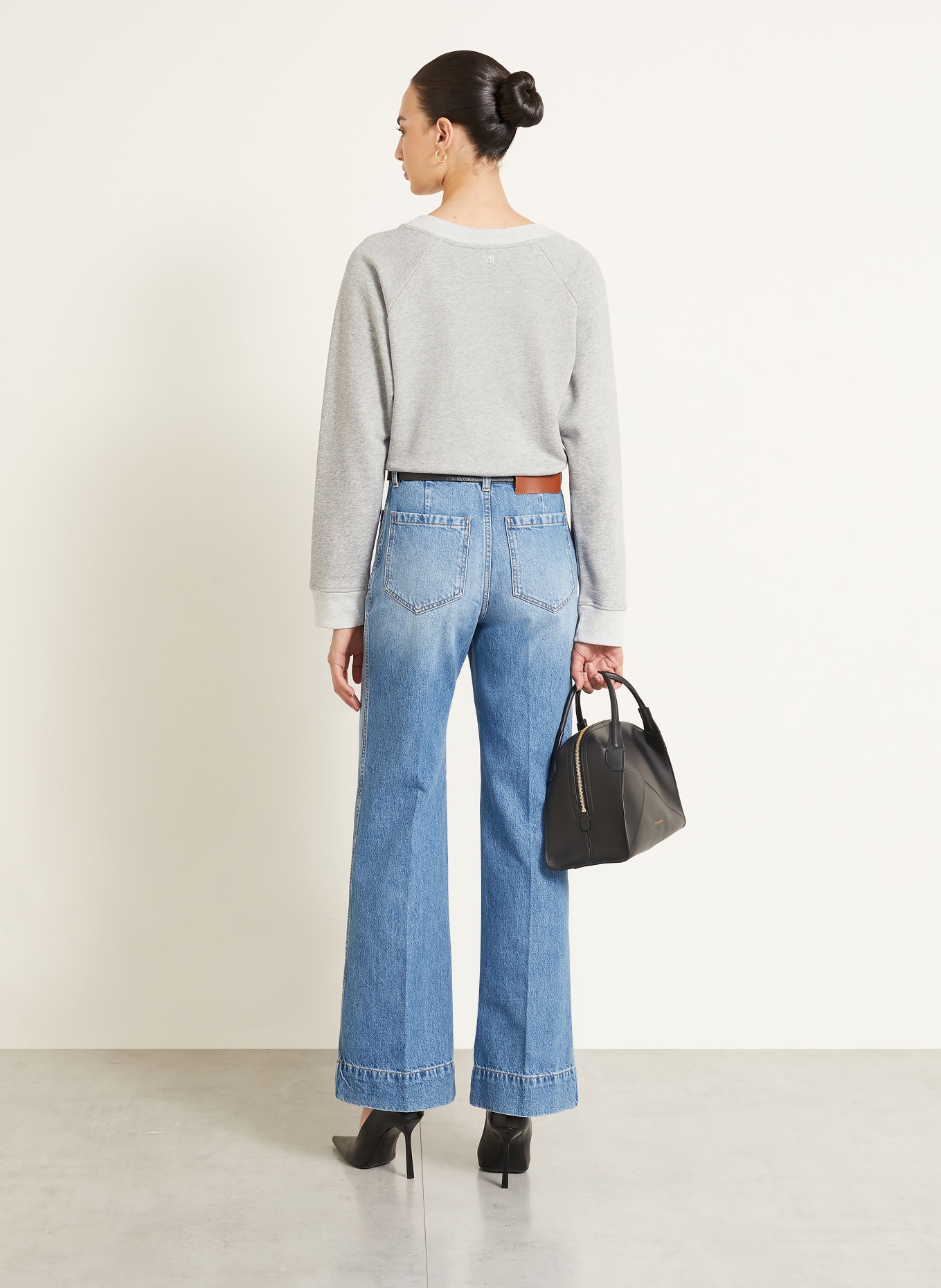 VICTORIA BECKHAM Sweatshirt: GRAY
