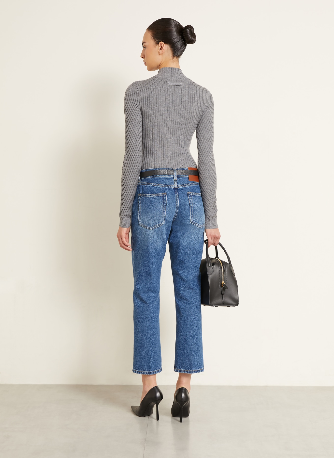 VICTORIA BECKHAM Pullover aus Merinowolle: GRAU
